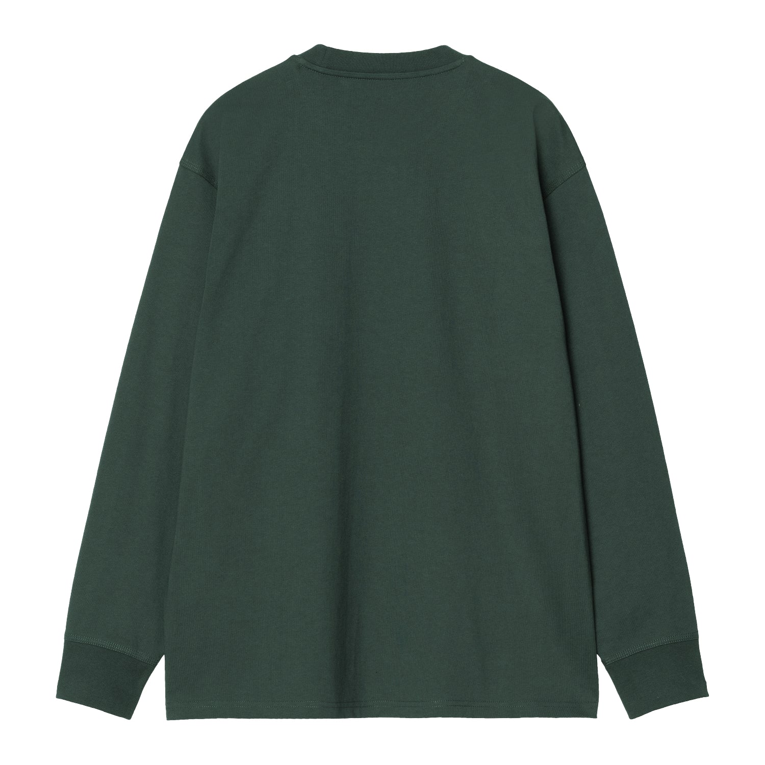L/S American Script T-Shirt - Kale Green