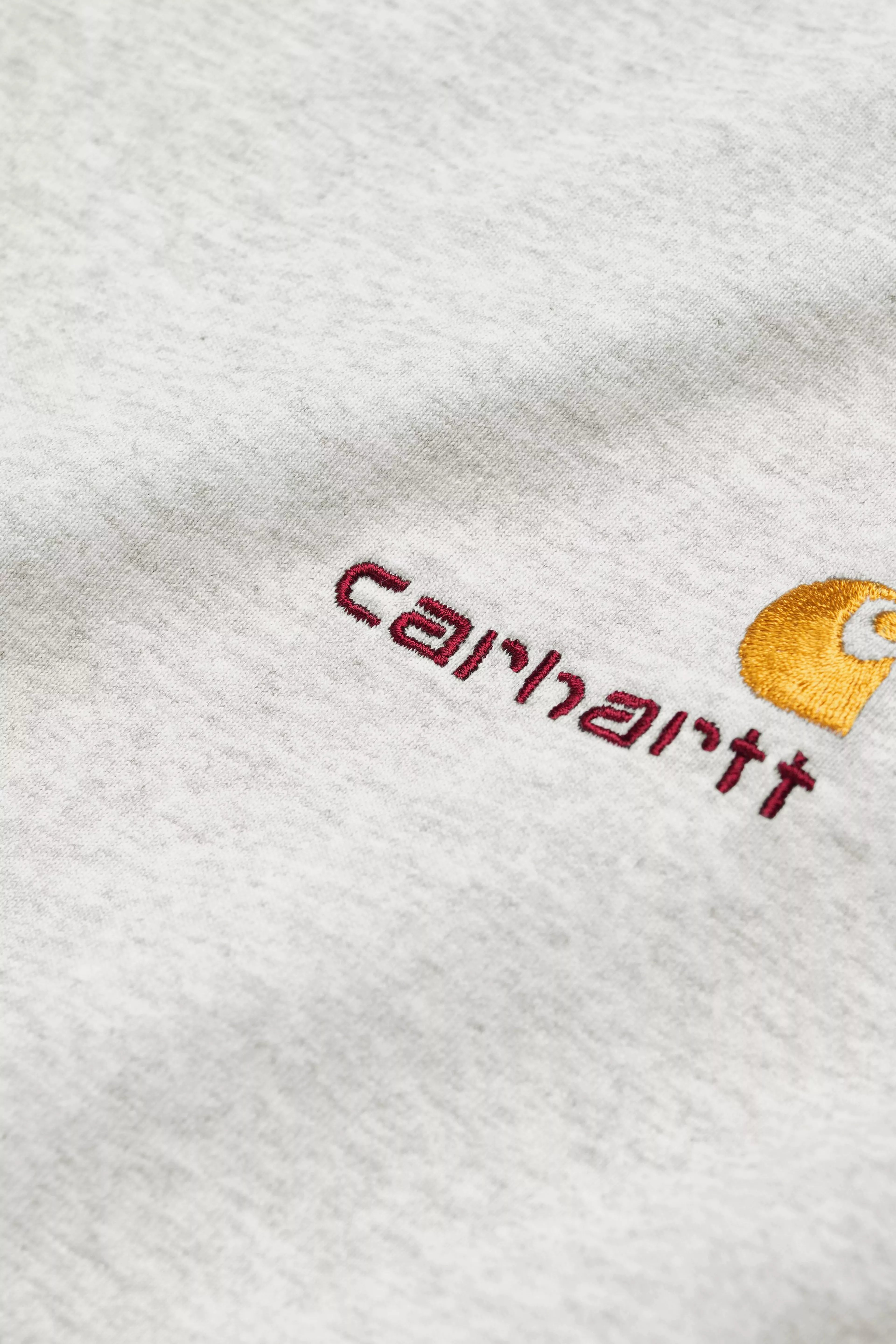 L/S American Script T-Shirt - Ash Heather 6