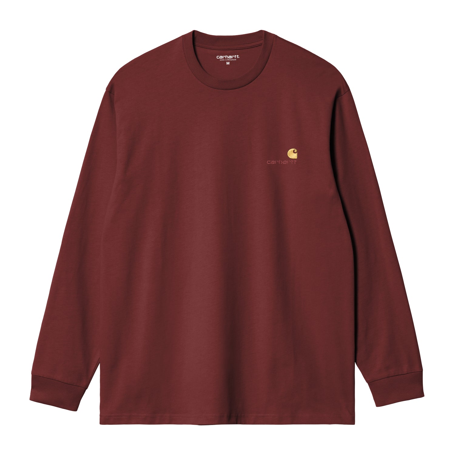 L/S American Script T-Shirt - Amarone
