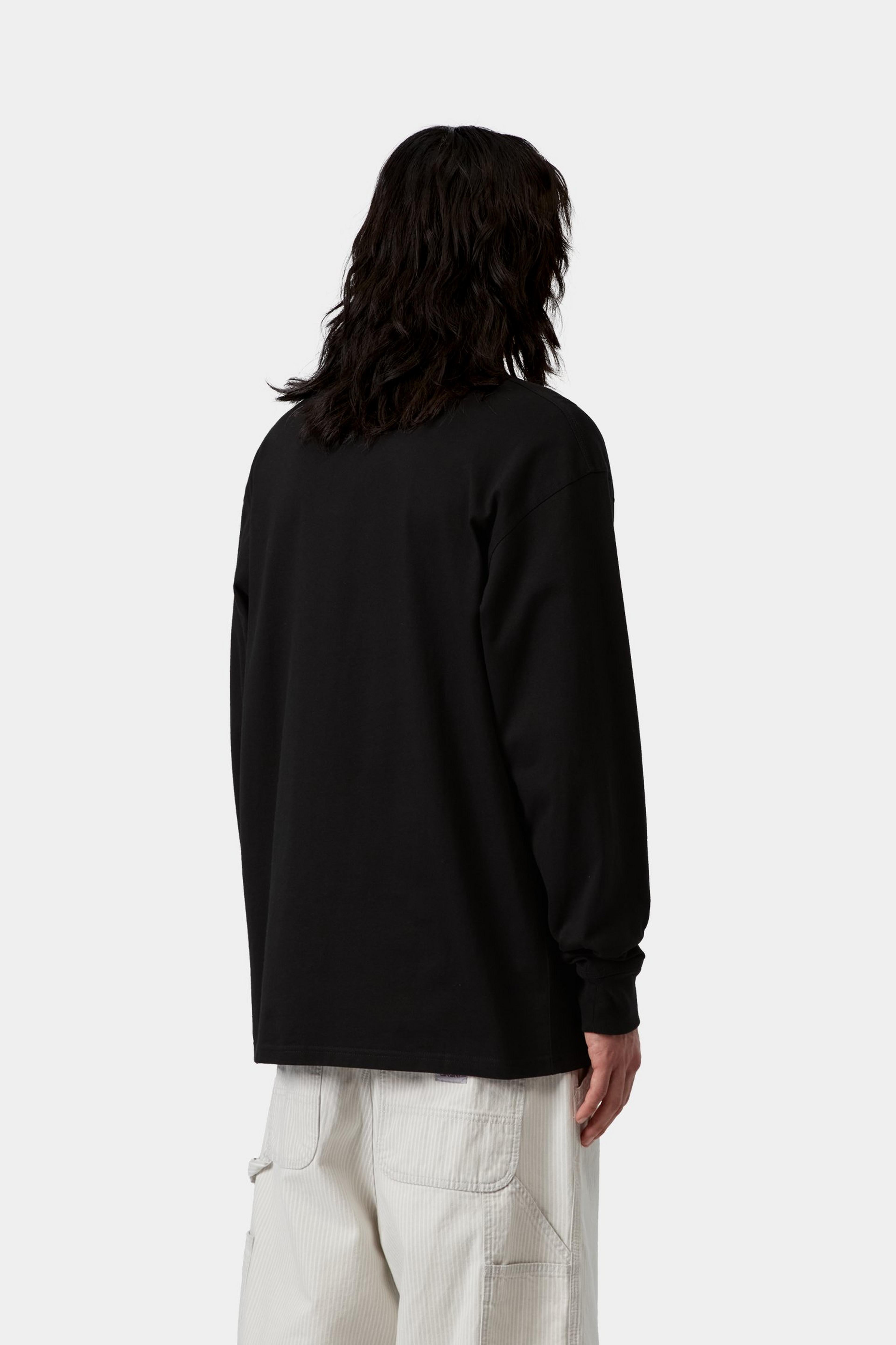 L/S American Script T-Shirt - Black 3