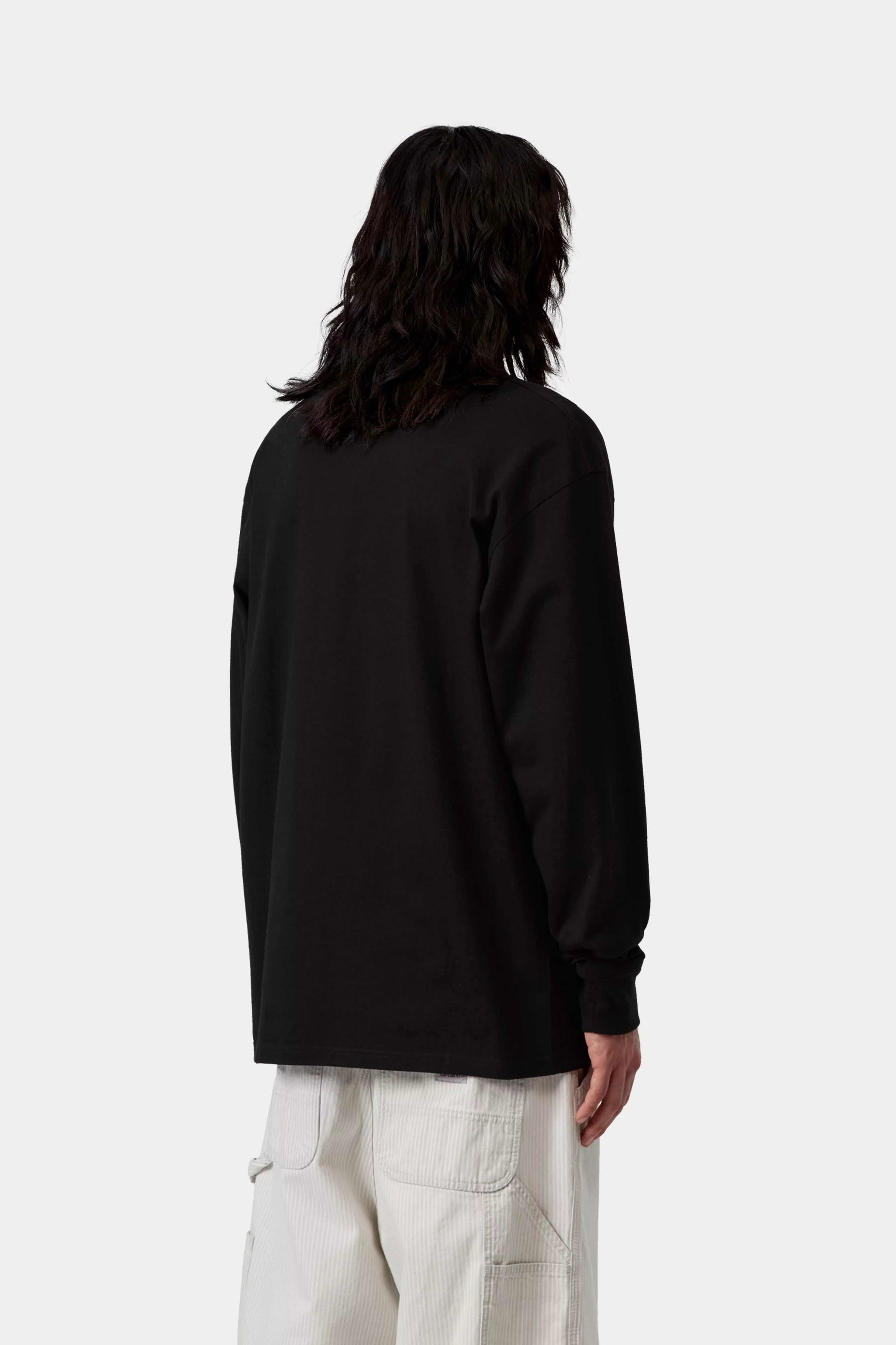 L/S American Script T-Shirt - Black