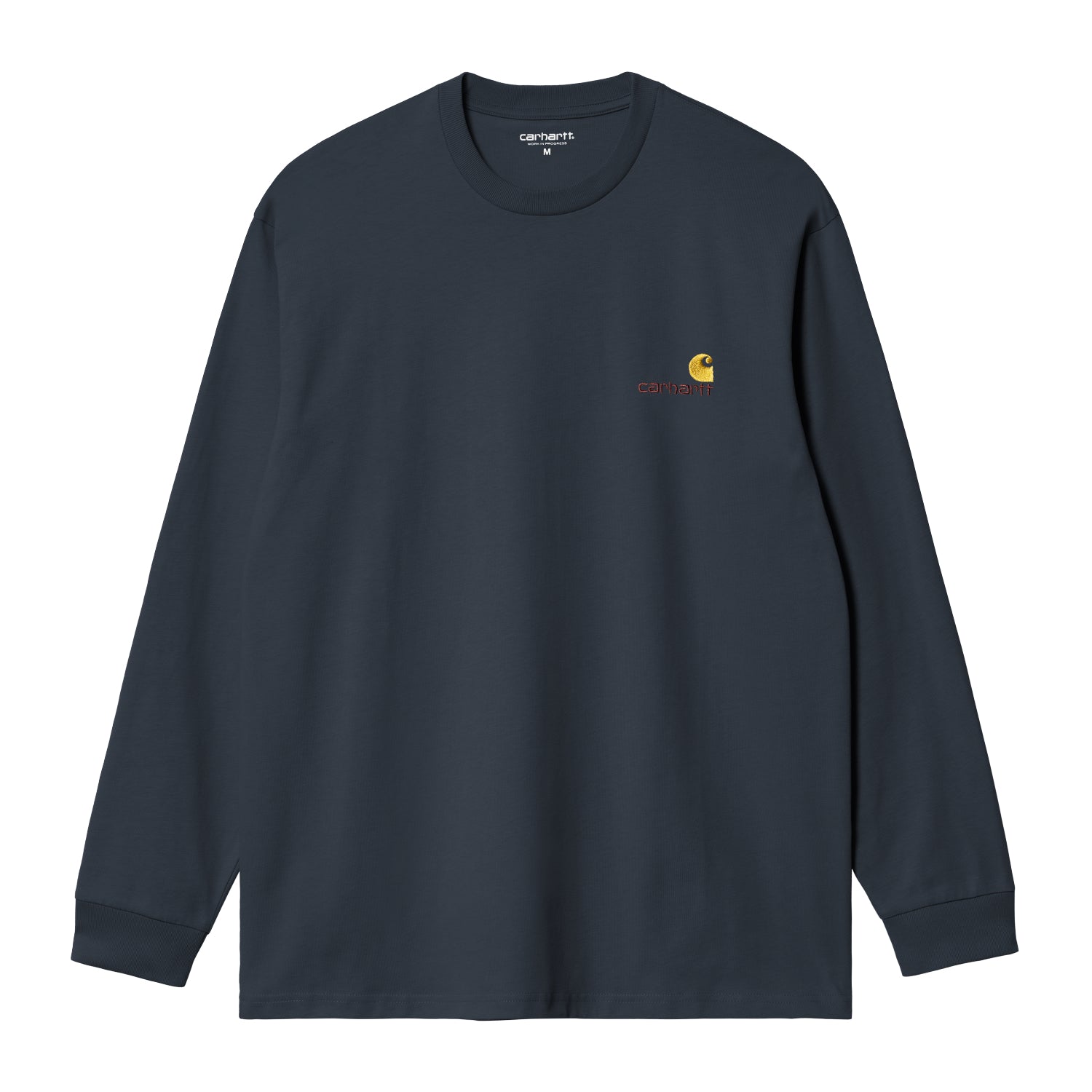 L/S American Script T-Shirt - Deep Night 1