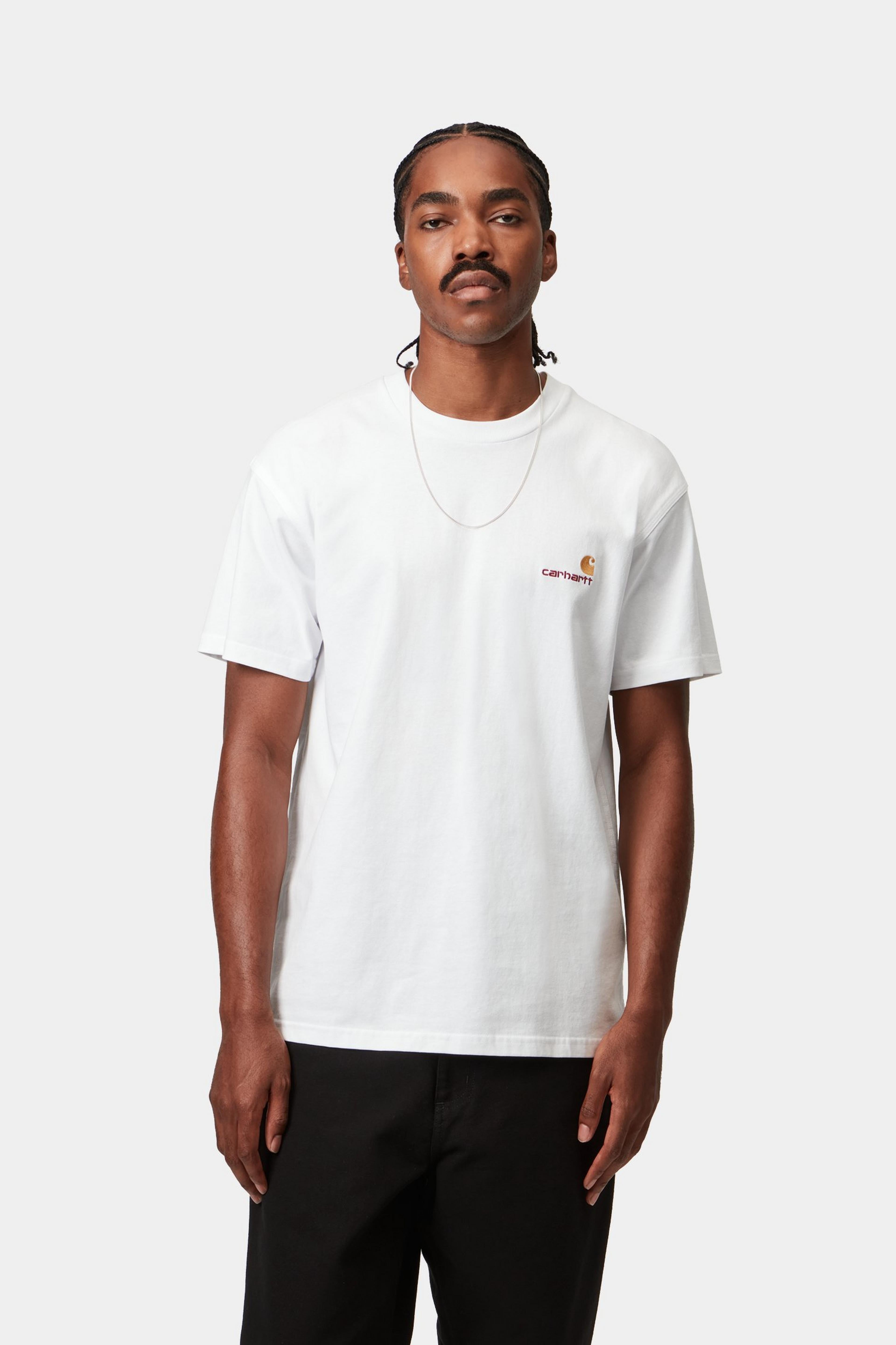 S/S American Script T-Shirt - White 2