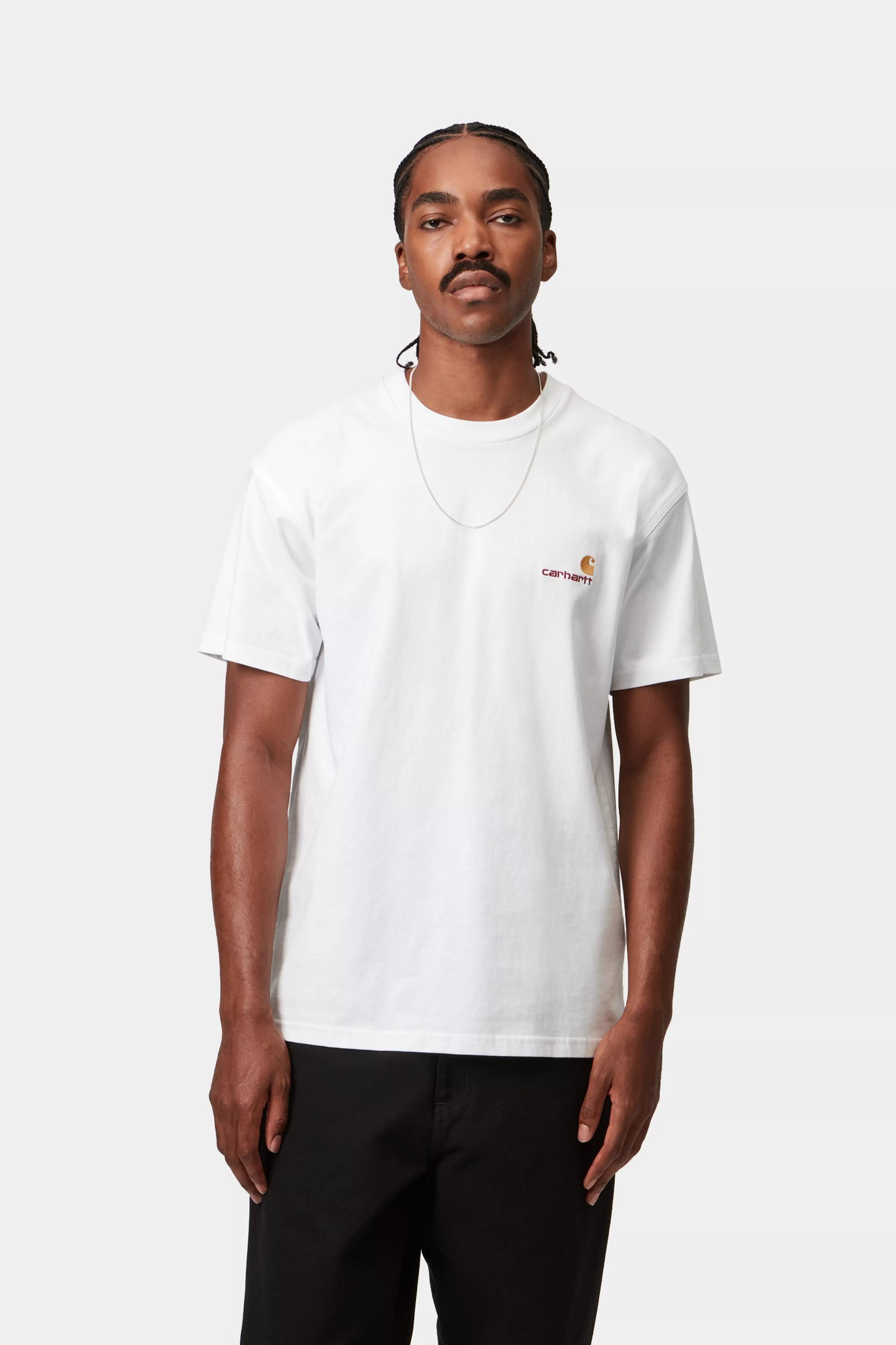 S/S American Script T-Shirt - White 2