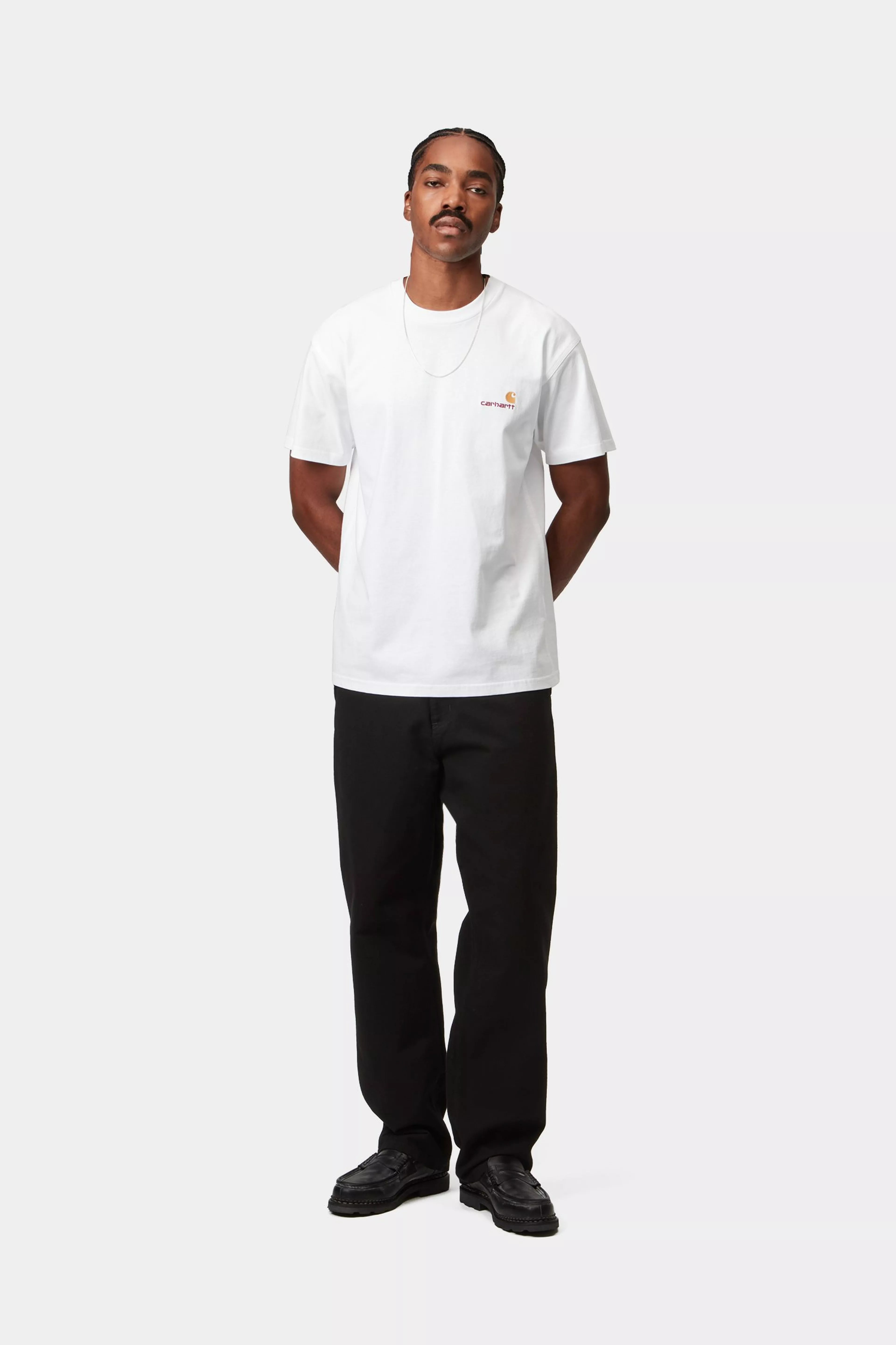 S/S American Script T-Shirt - White 4