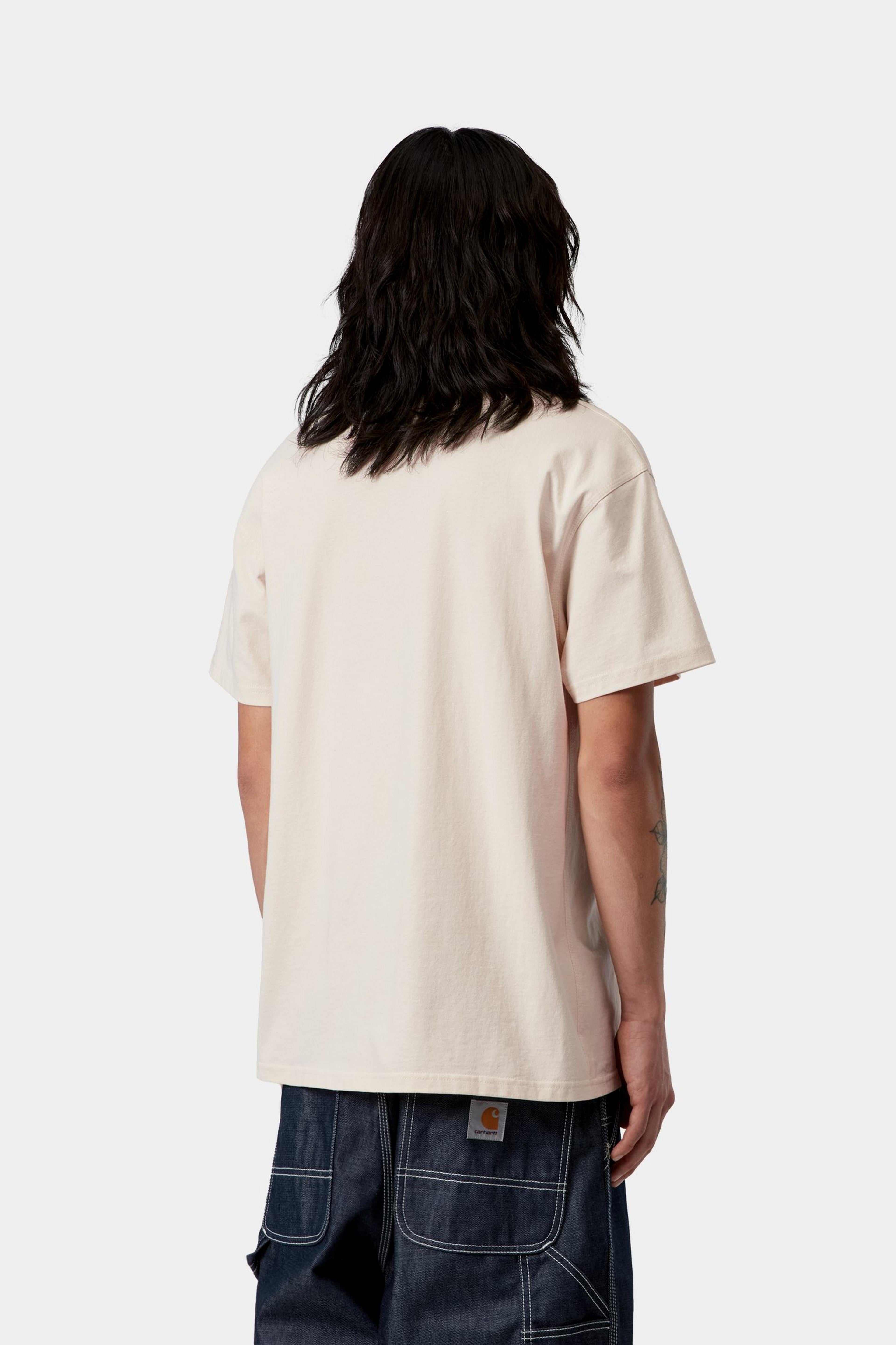 S/S American Script T-Shirt - Natural