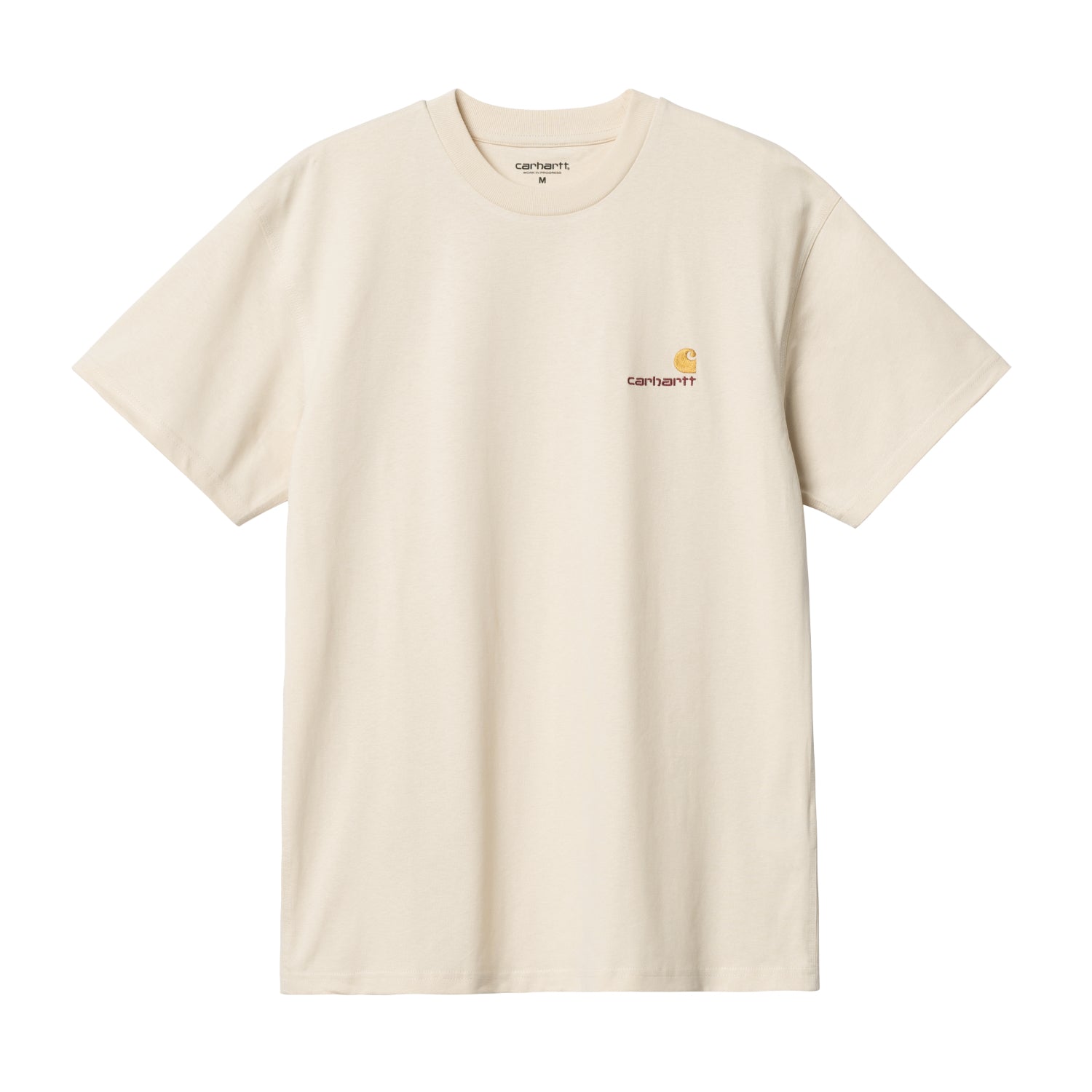S/S American Script T-Shirt - Natural