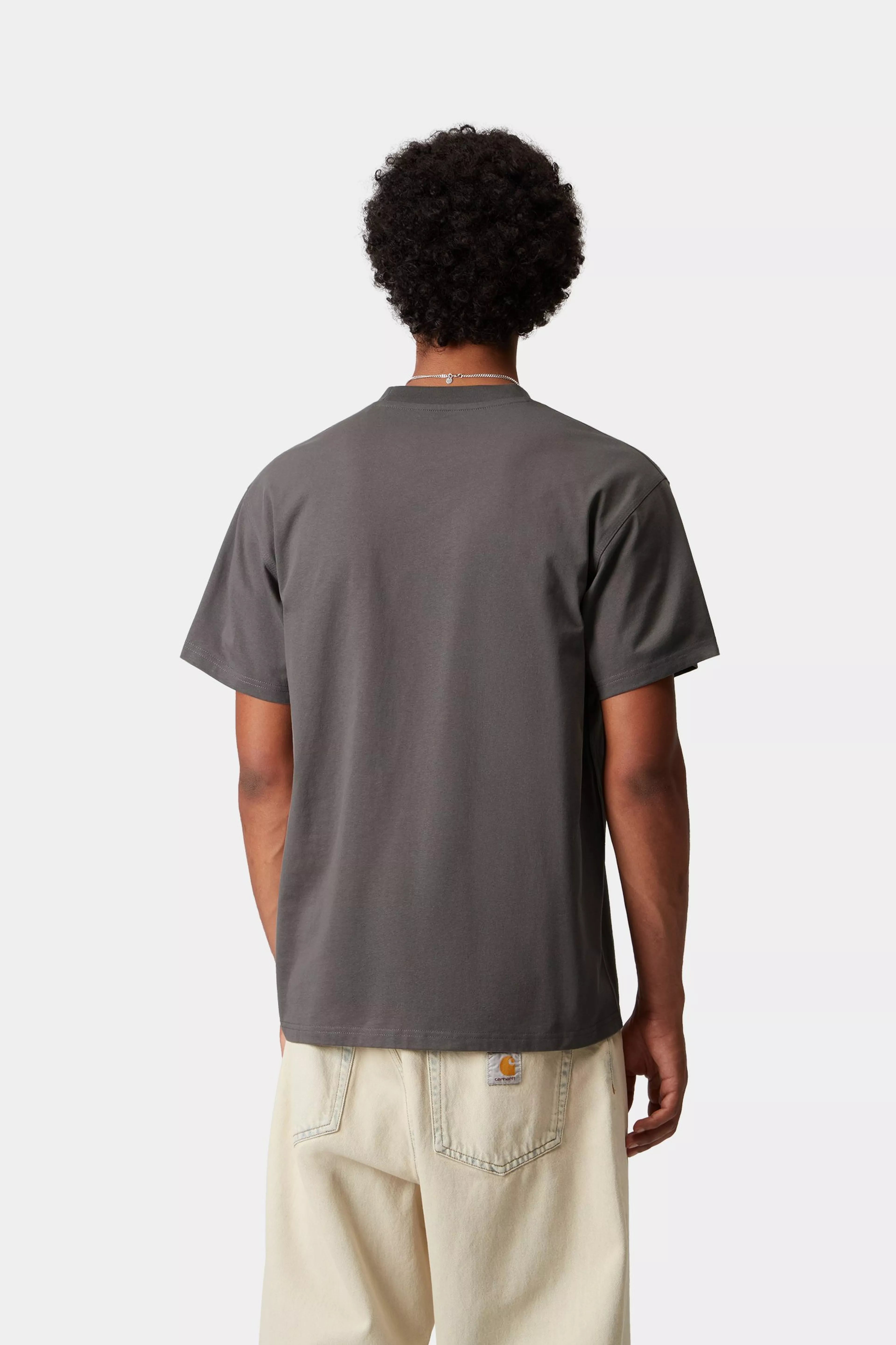 S/S AMERICAN SCRIPT T-SHIRT - Porphyry