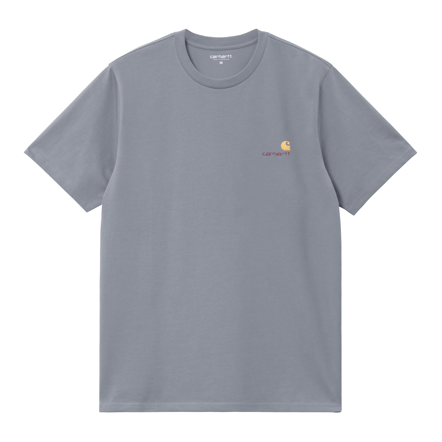 S/S American Script T-Shirt - Shady Blue