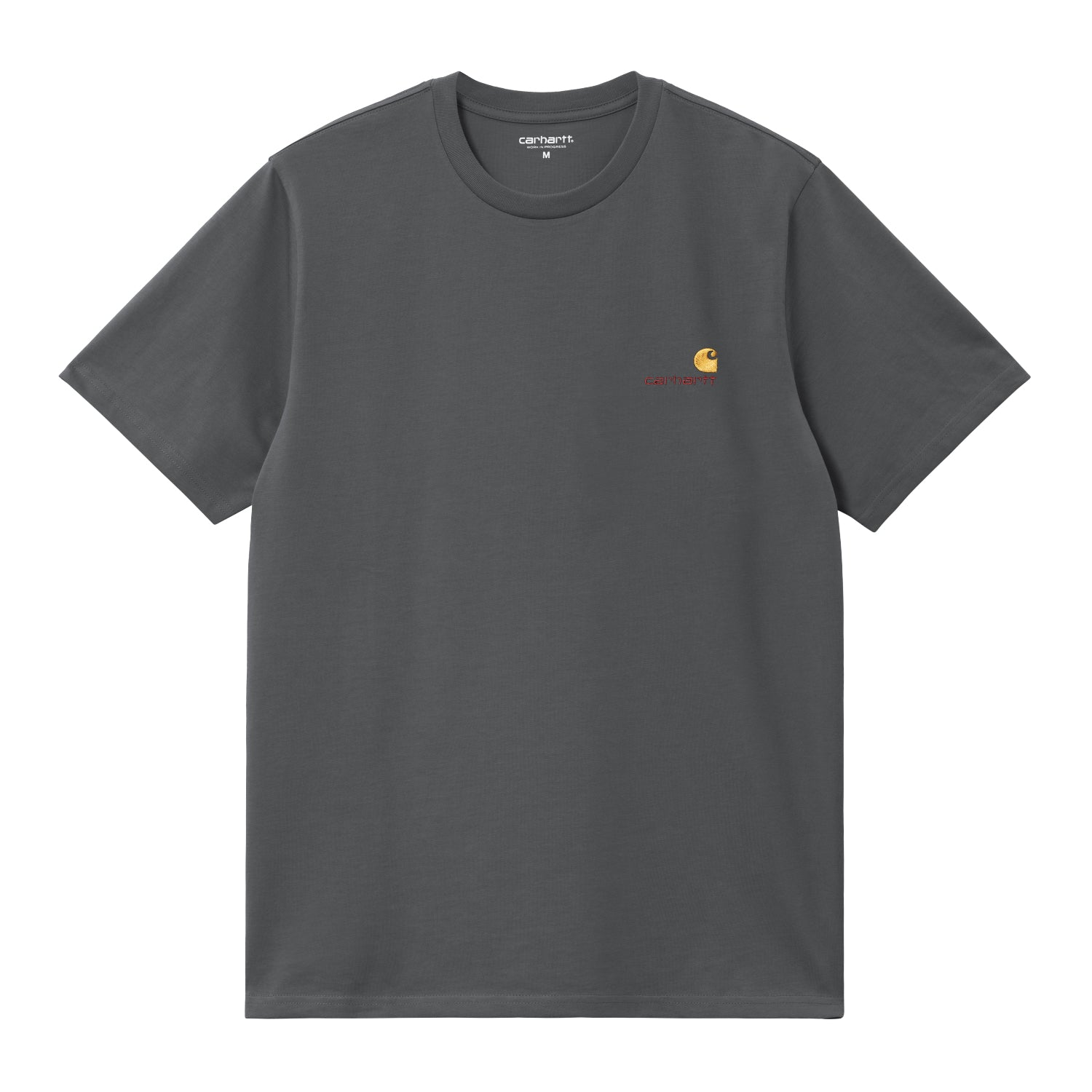 S/S American Script T-Shirt - Graphite