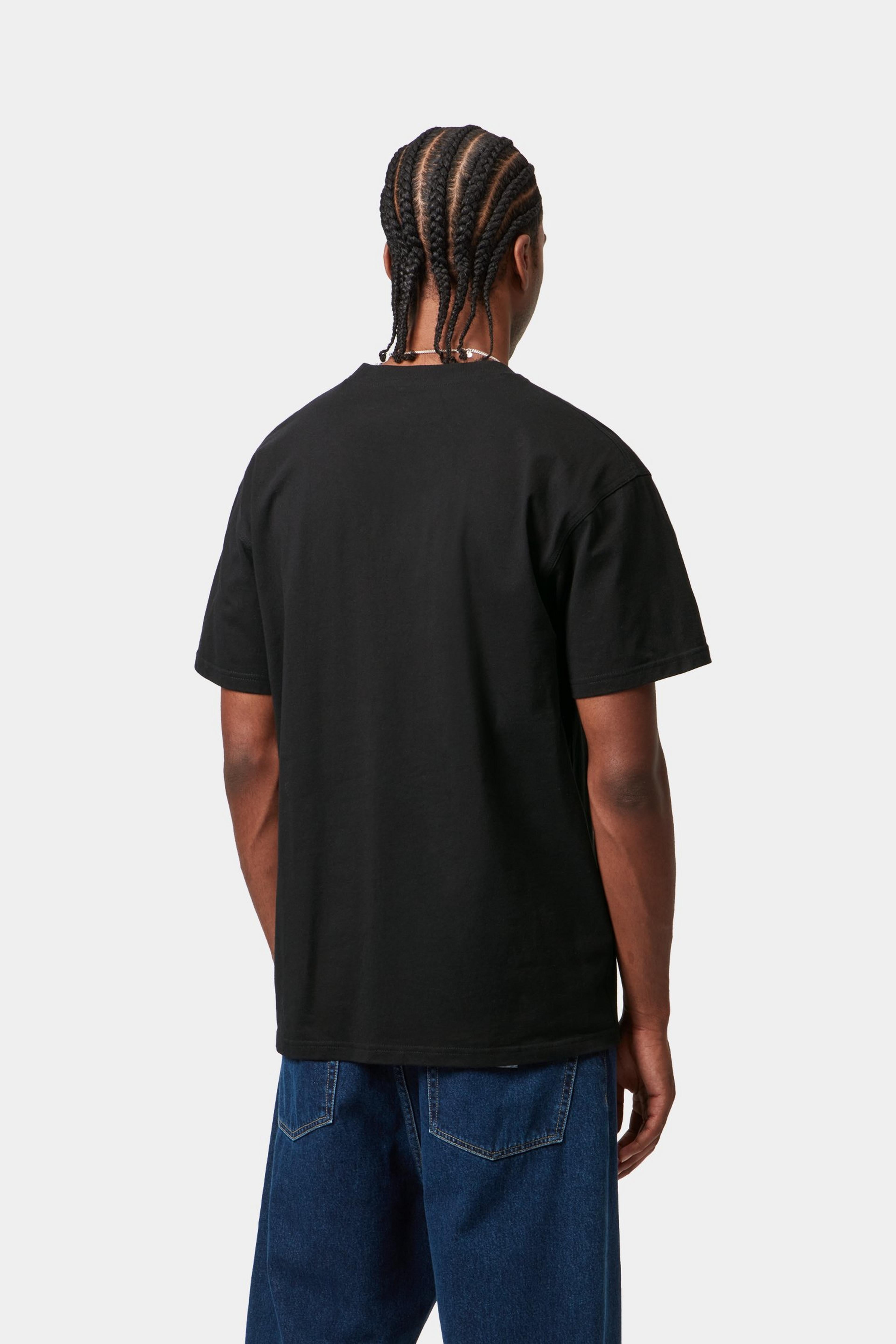 S/S American Script T-Shirt - Black