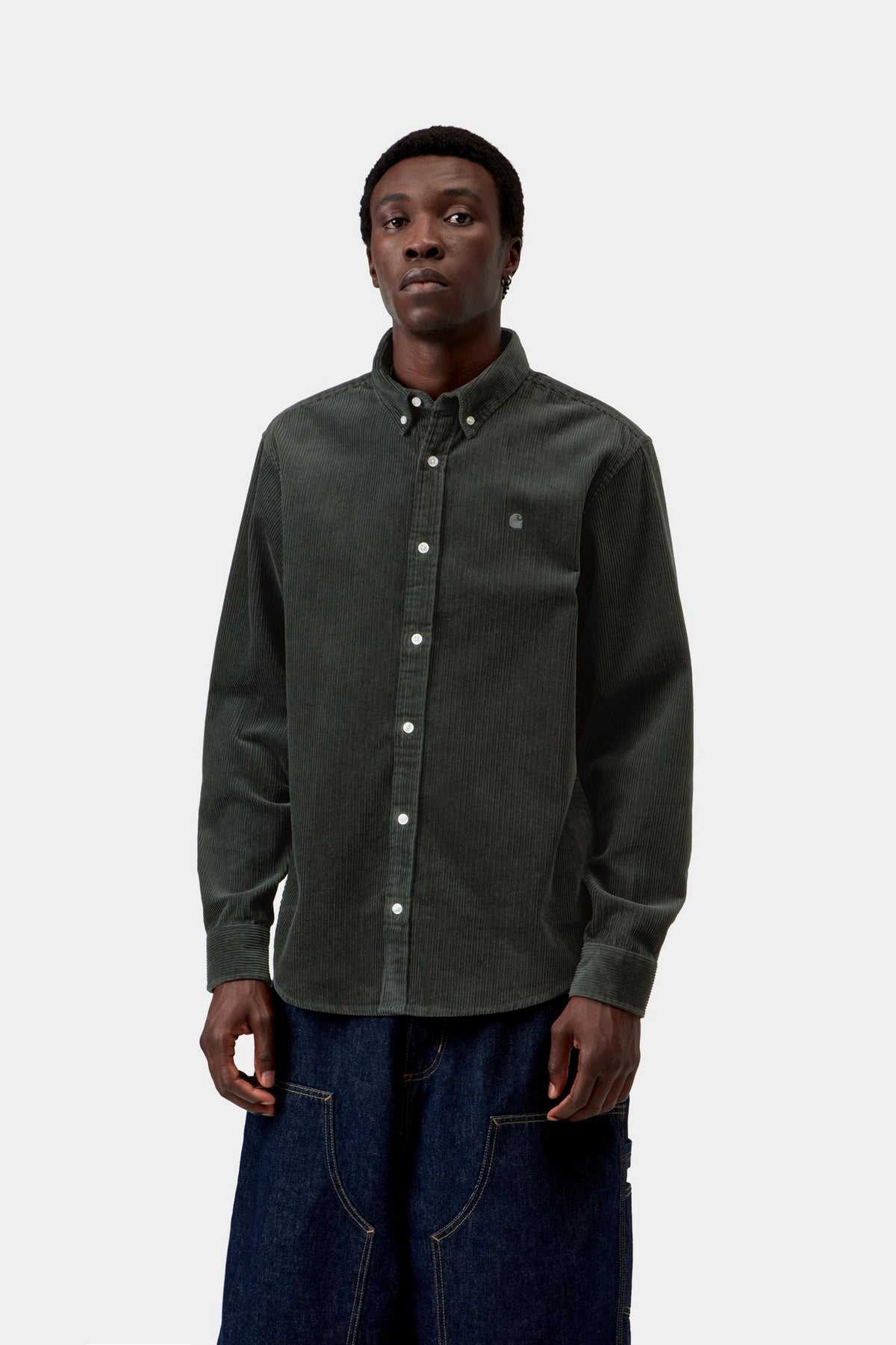 L/S Madison Cord Shirt - Raven