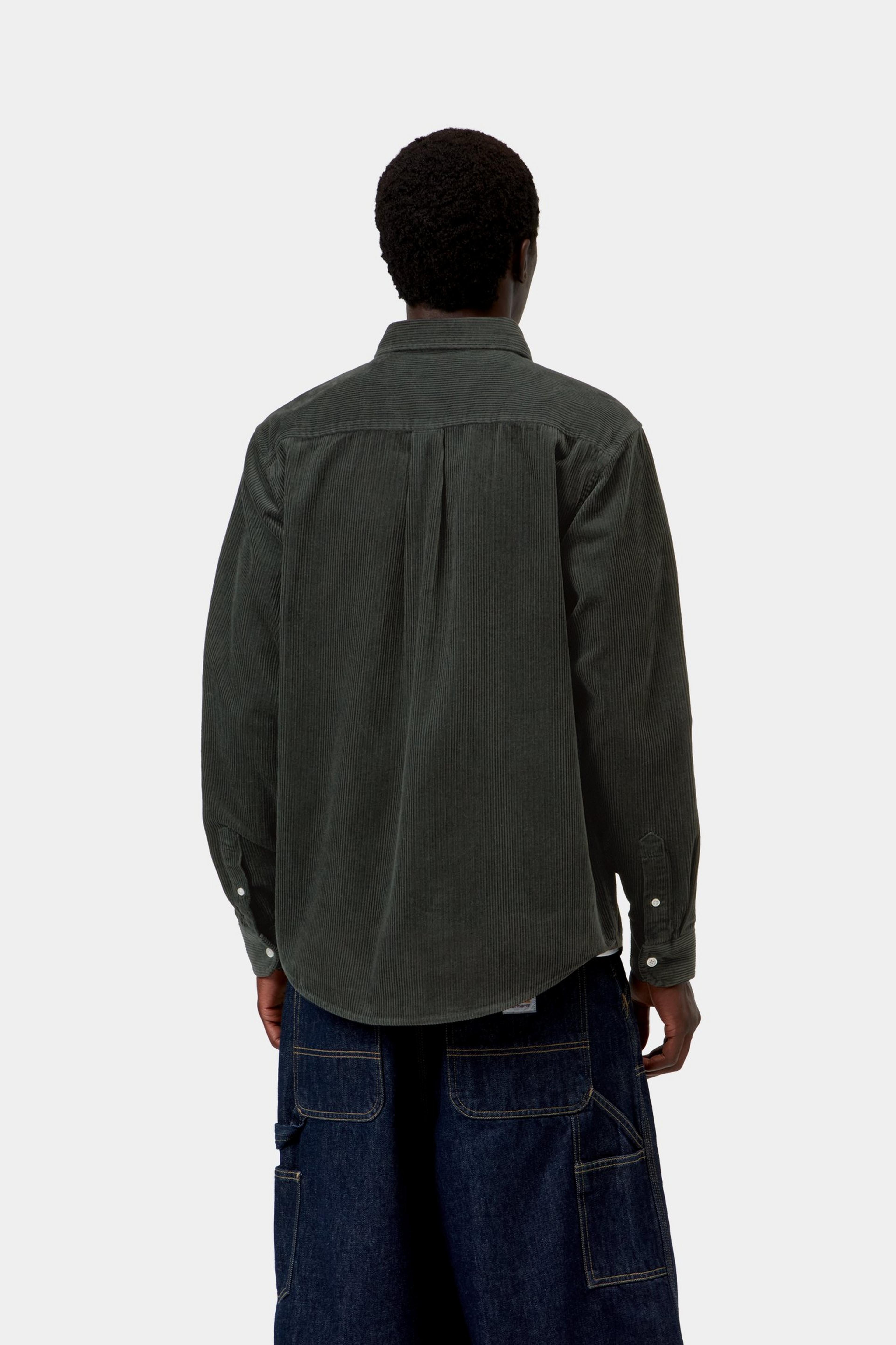 L/S Madison Cord Shirt - Raven 3