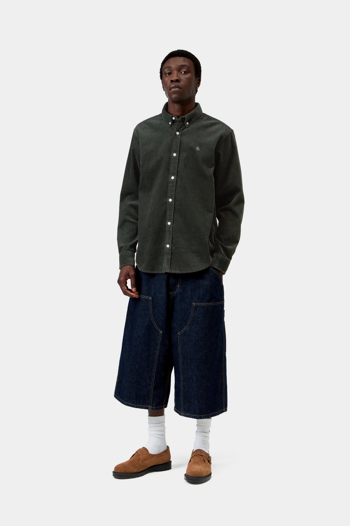 L/S Madison Cord Shirt - Raven