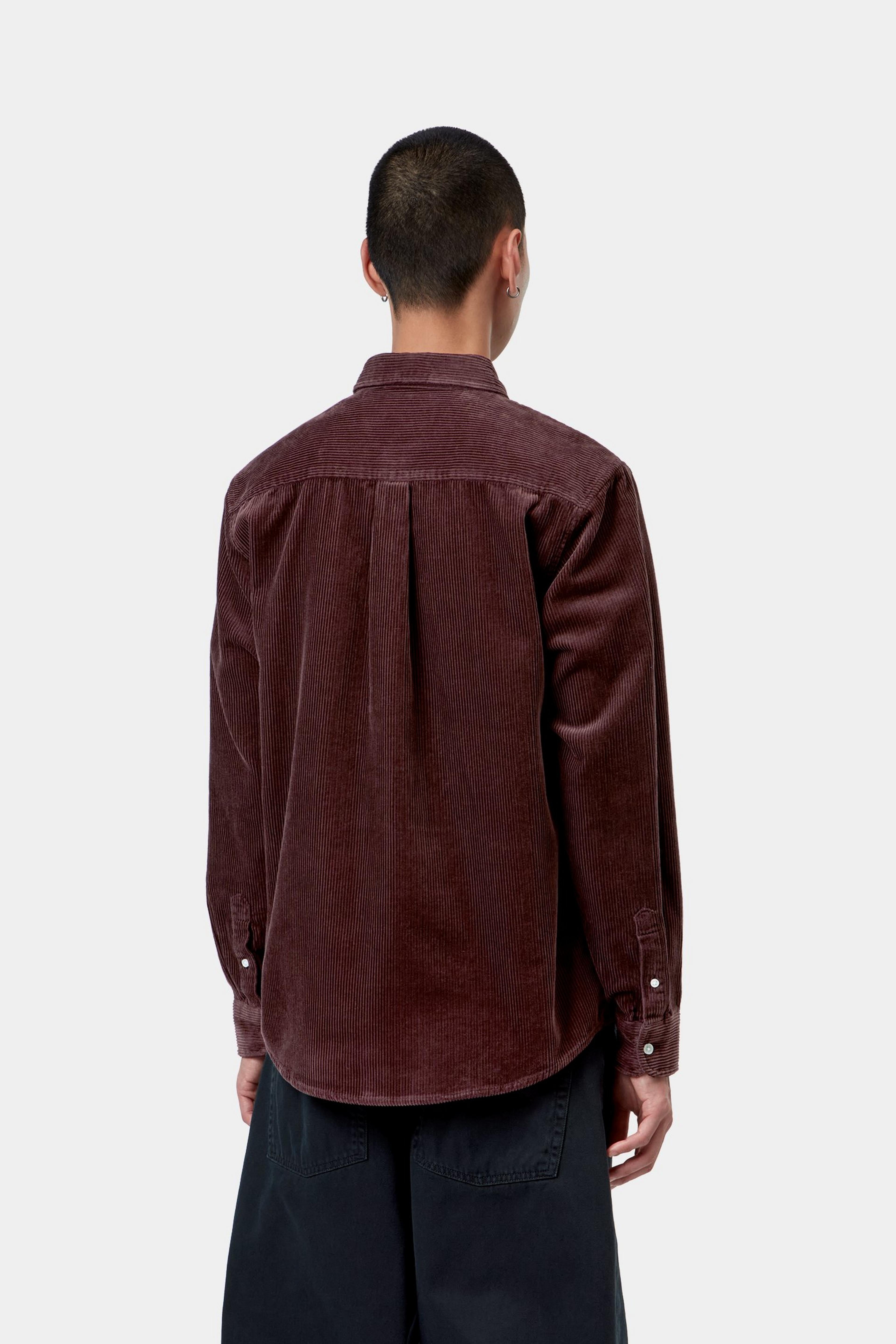 L/S Madison Cord Shirt - Amarone 3