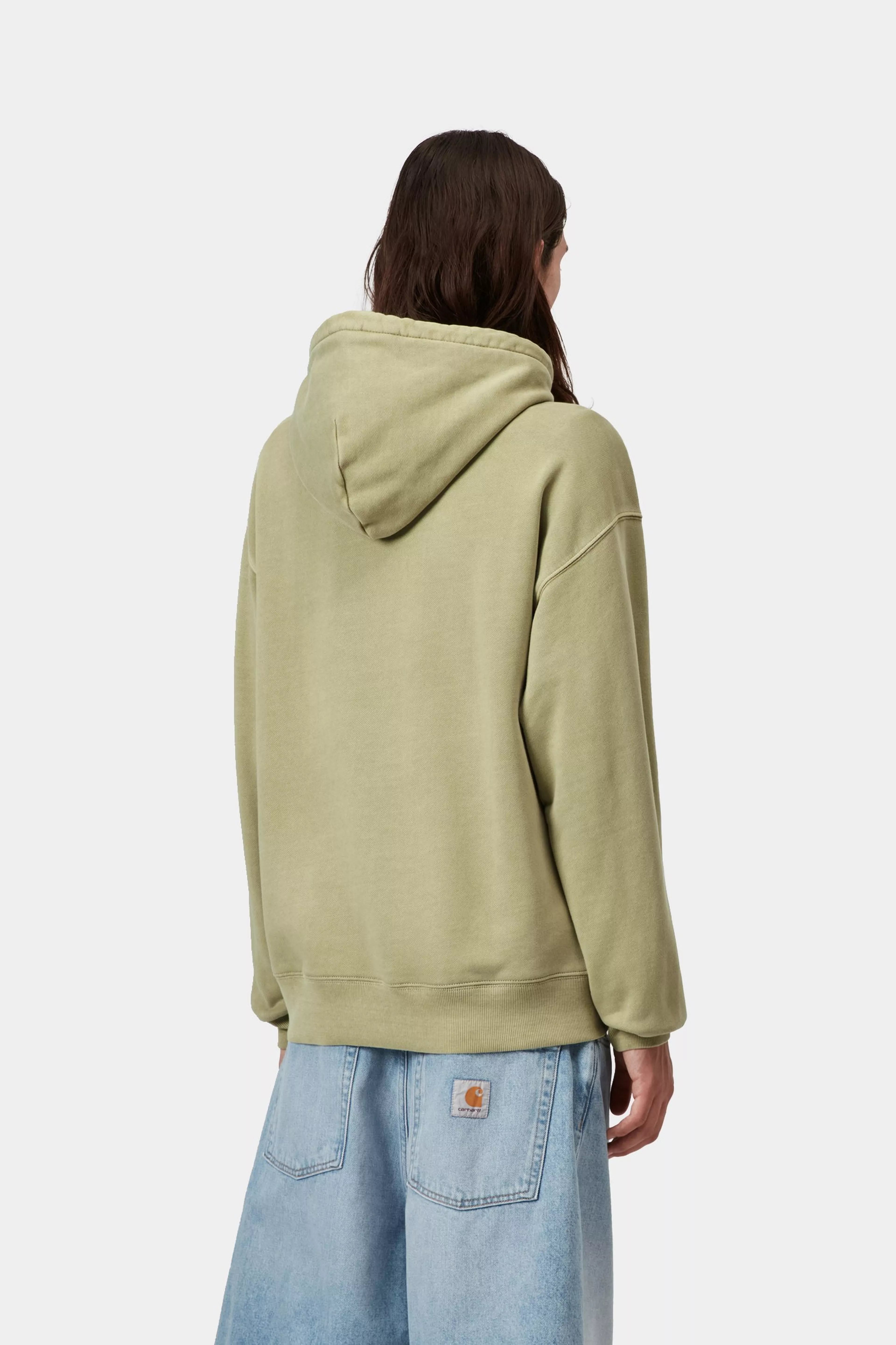 Hooded Nelson Sweat - Gentle Green (garment dyed) 3