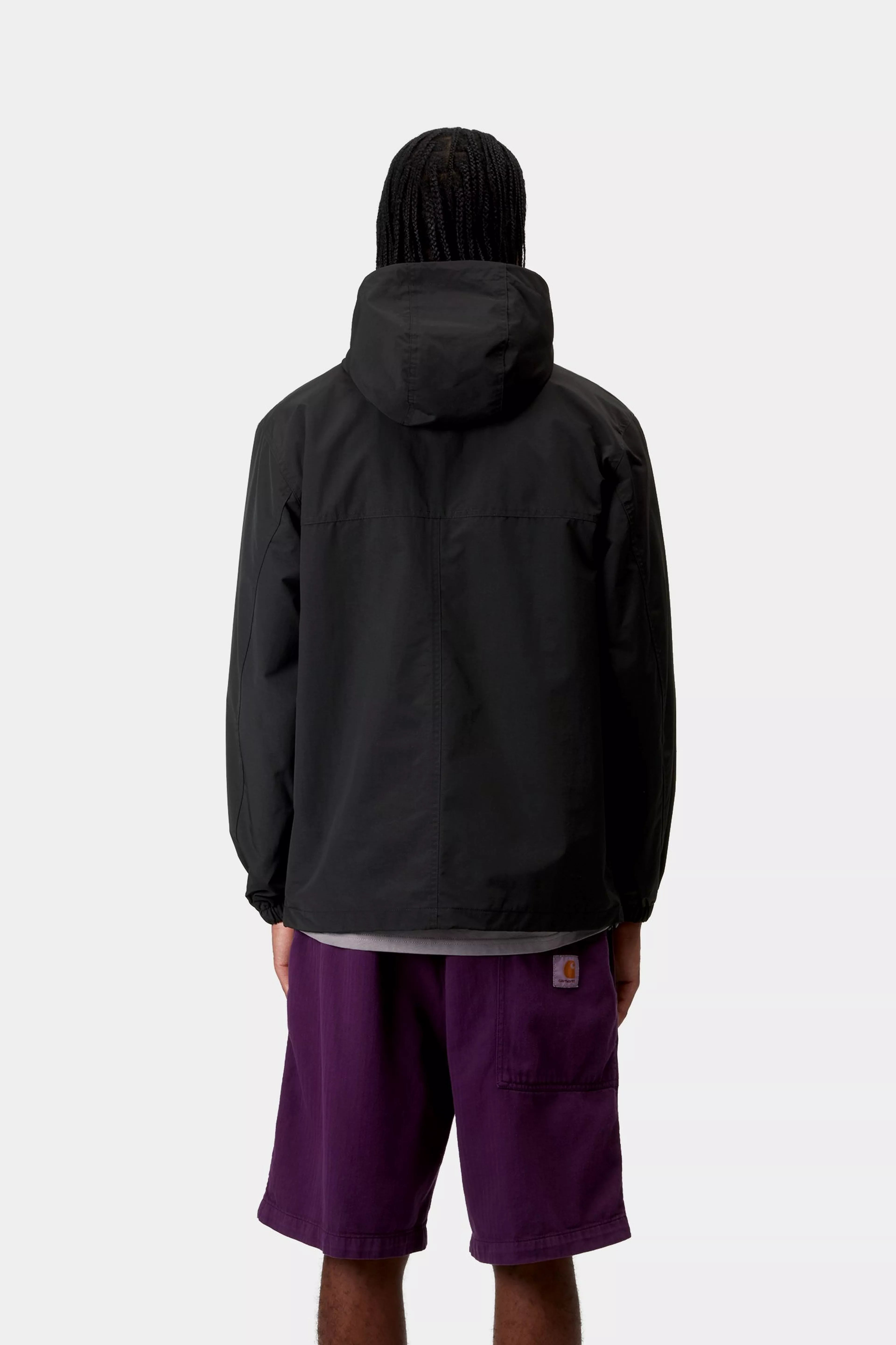 Windbreaker Pullover - Black / White