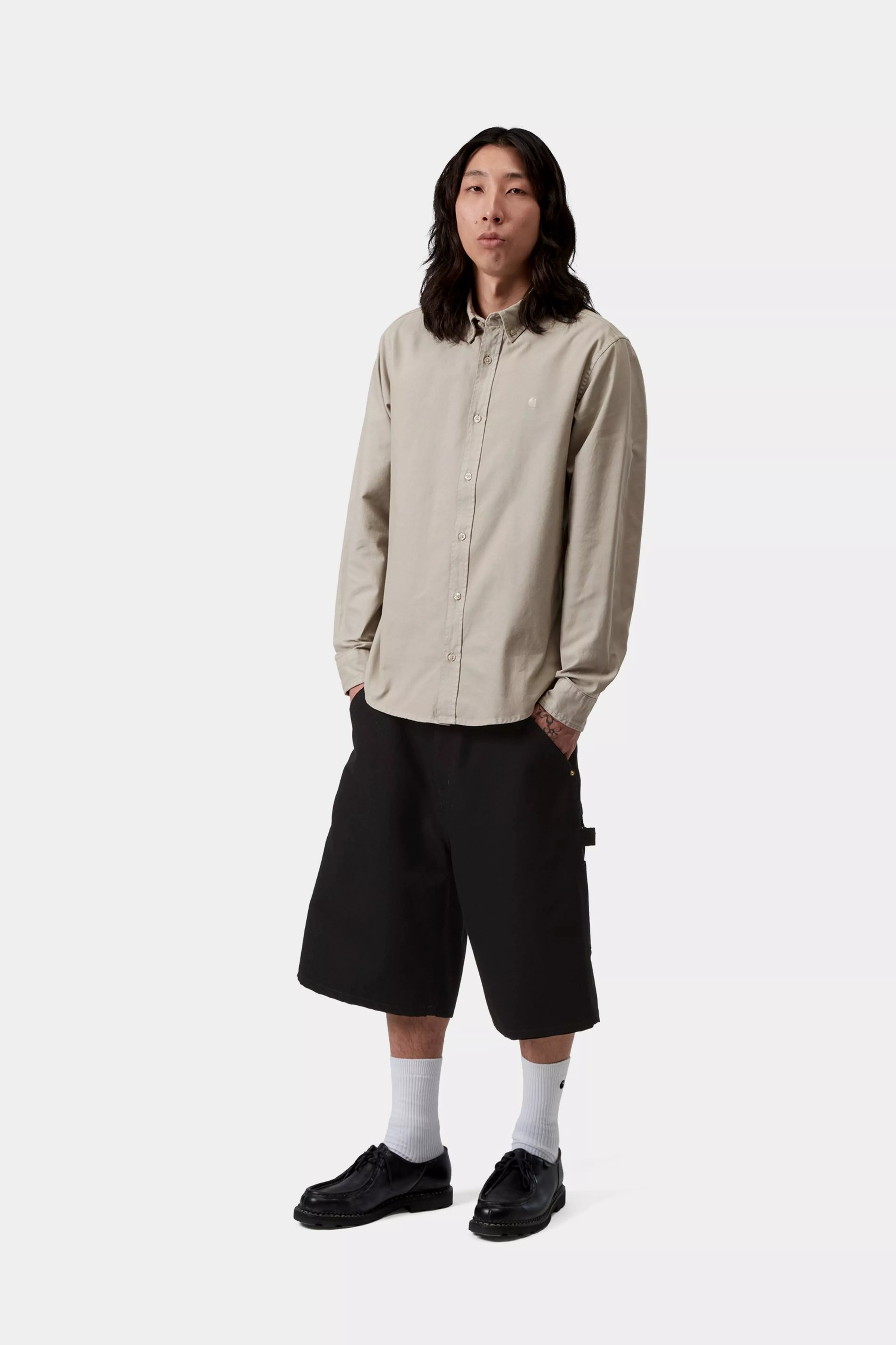 L/S Bolton Shirt - Puddle (garment dyed)