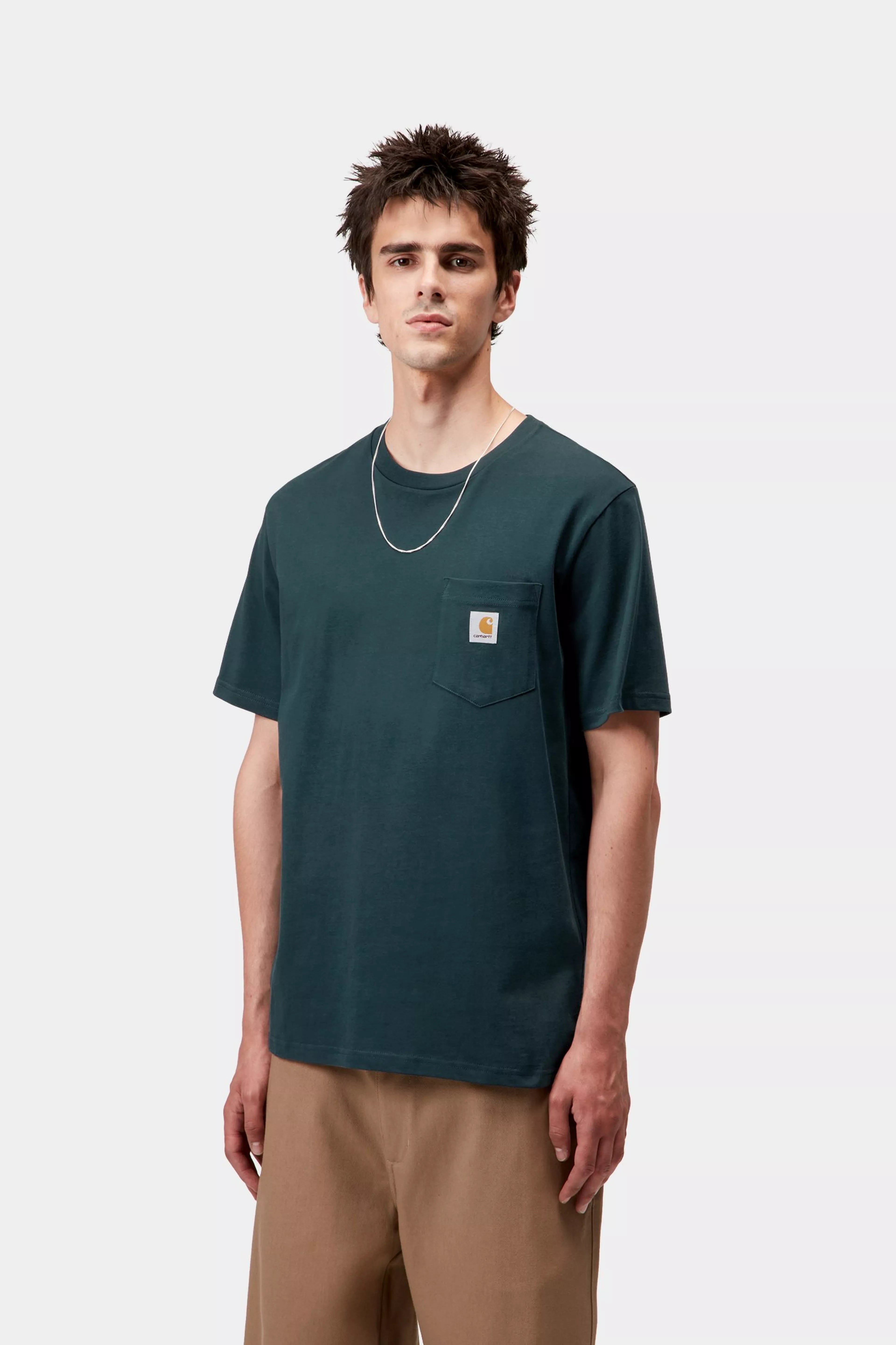 S/S POCKET T-SHIRT  - Deep Lagoon
