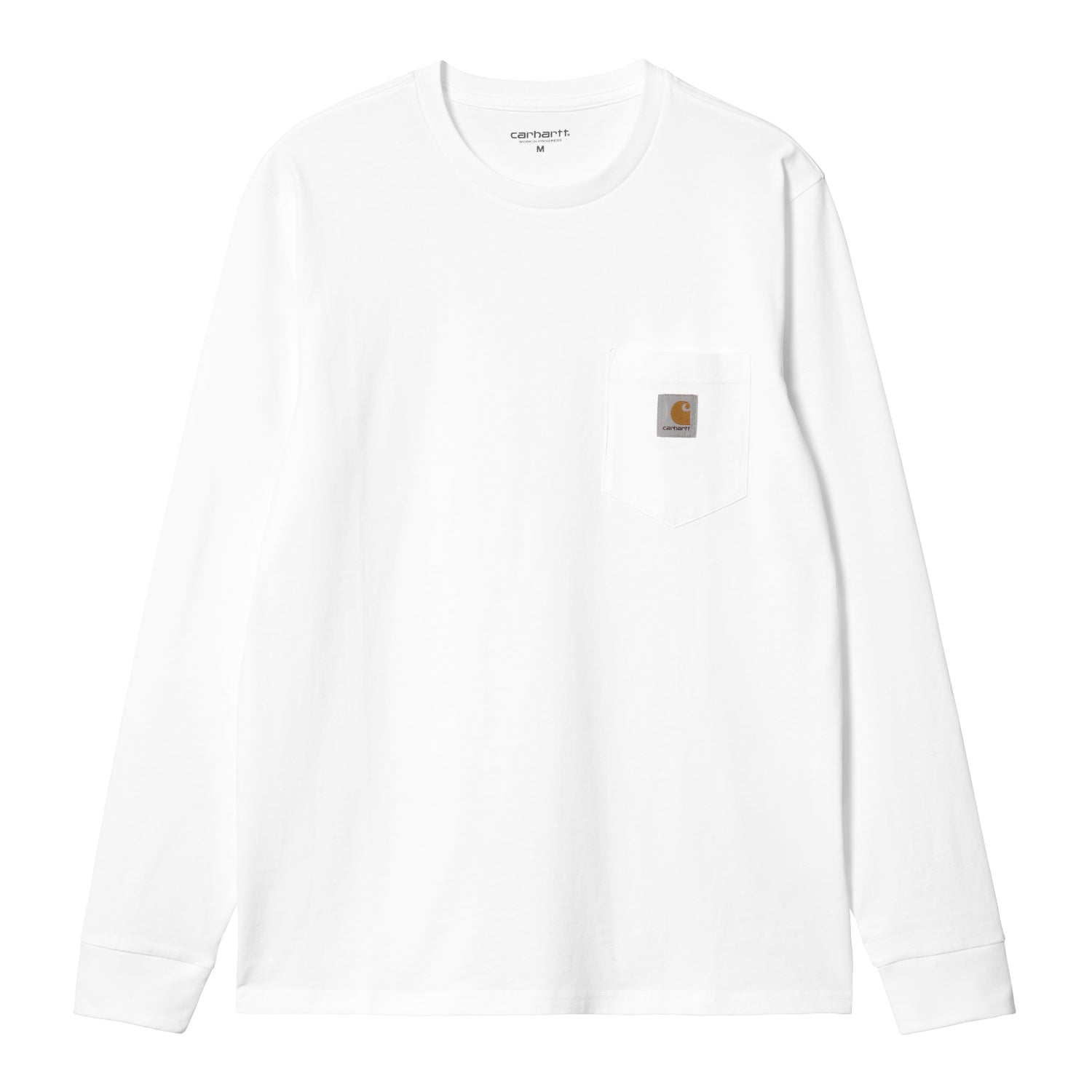 L/S POCKET T-SHIRT  - White