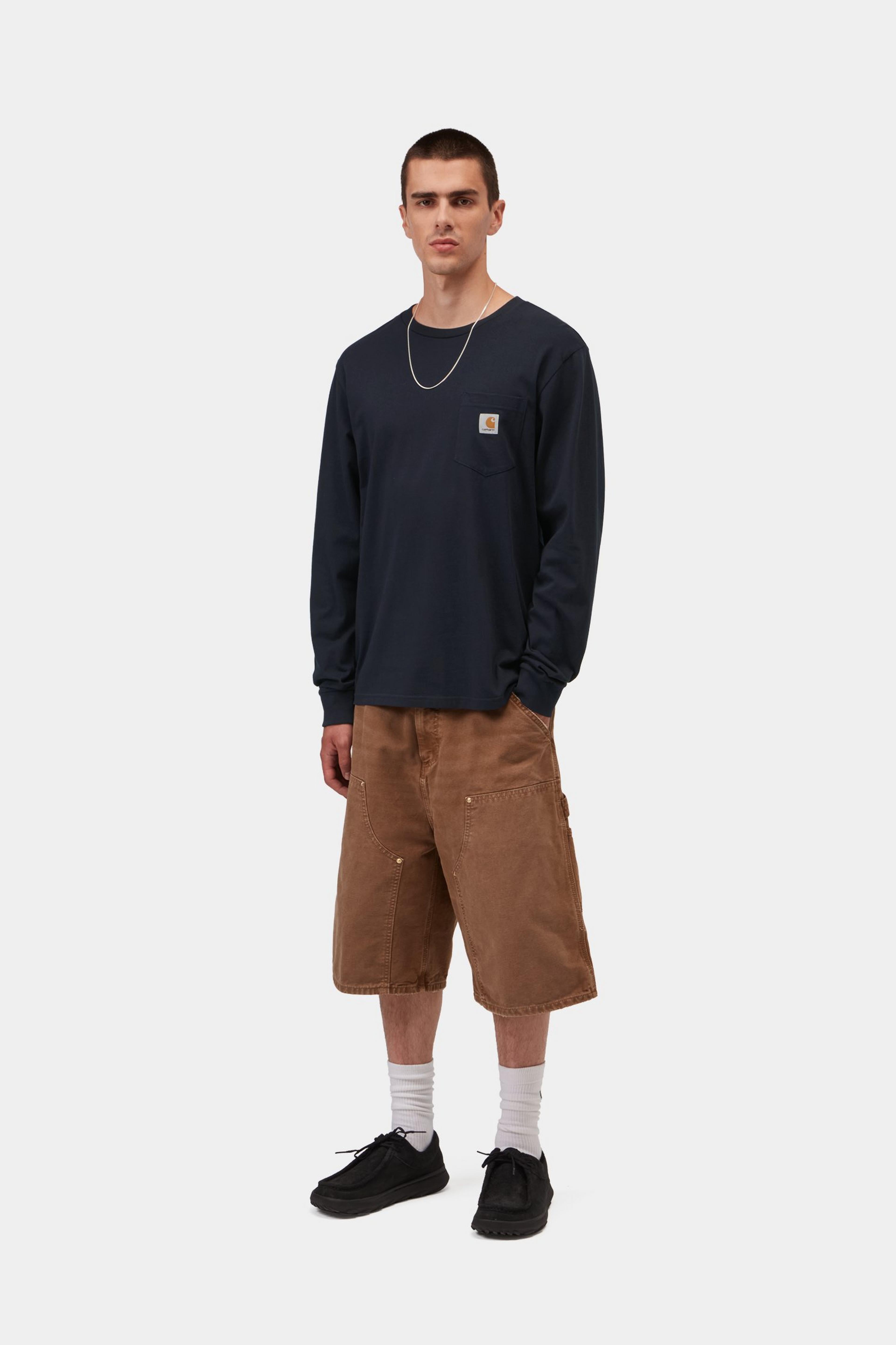 L/S Pocket T-Shirt - Dark Navy