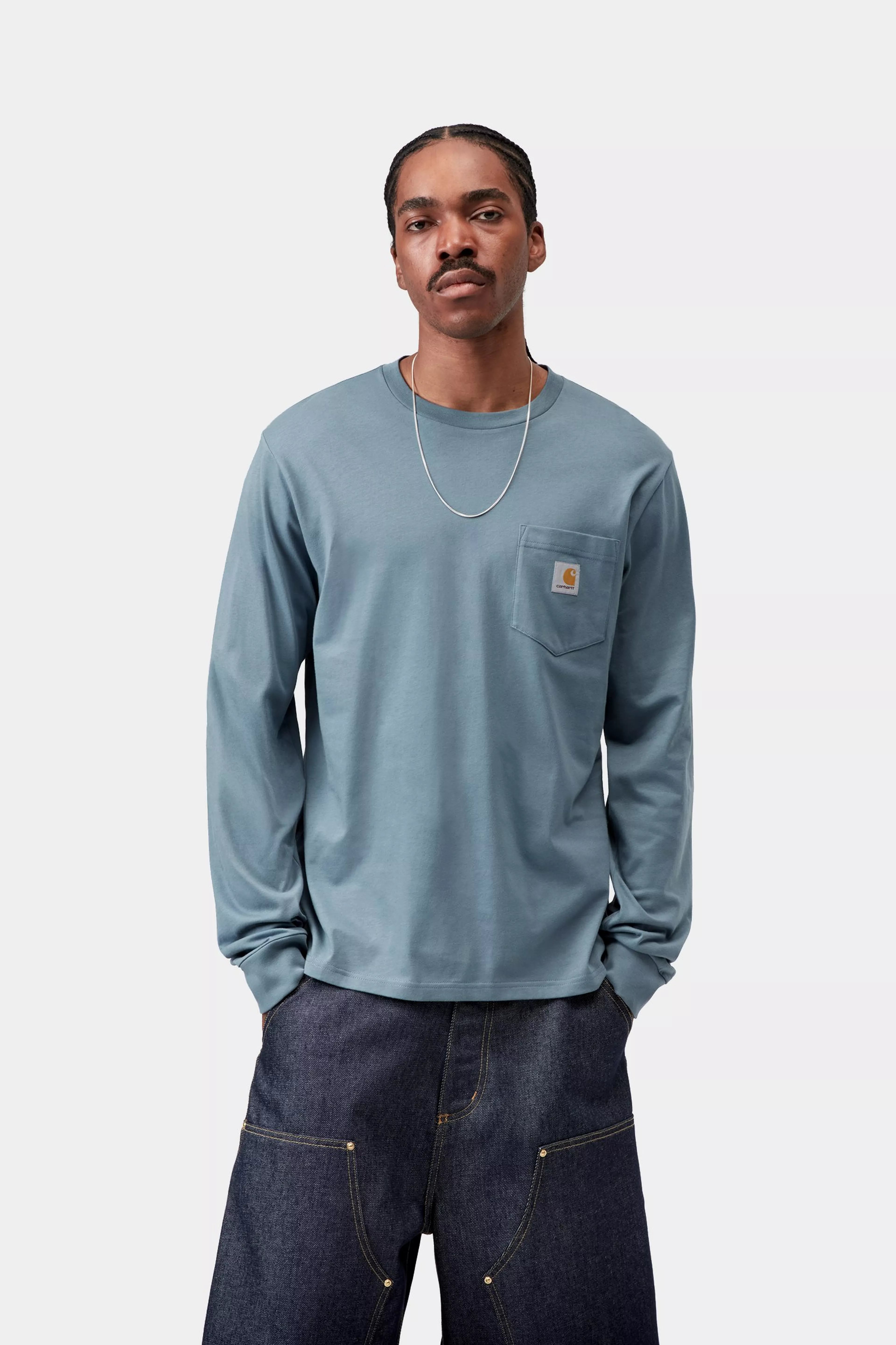 L/S Pocket T-Shirt - Velvet Blue 2