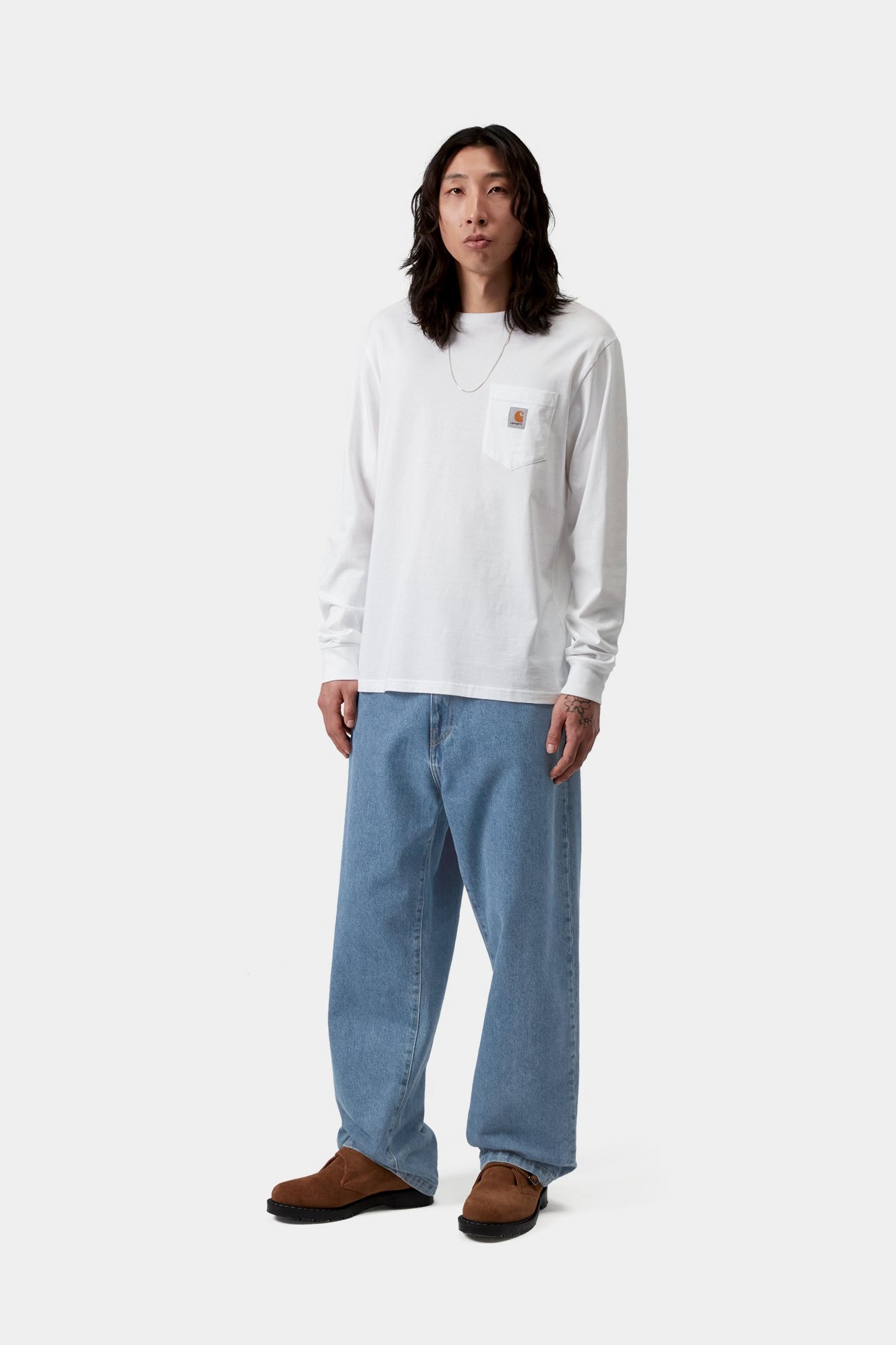 Landon Pant - Blue, heavy stone wash