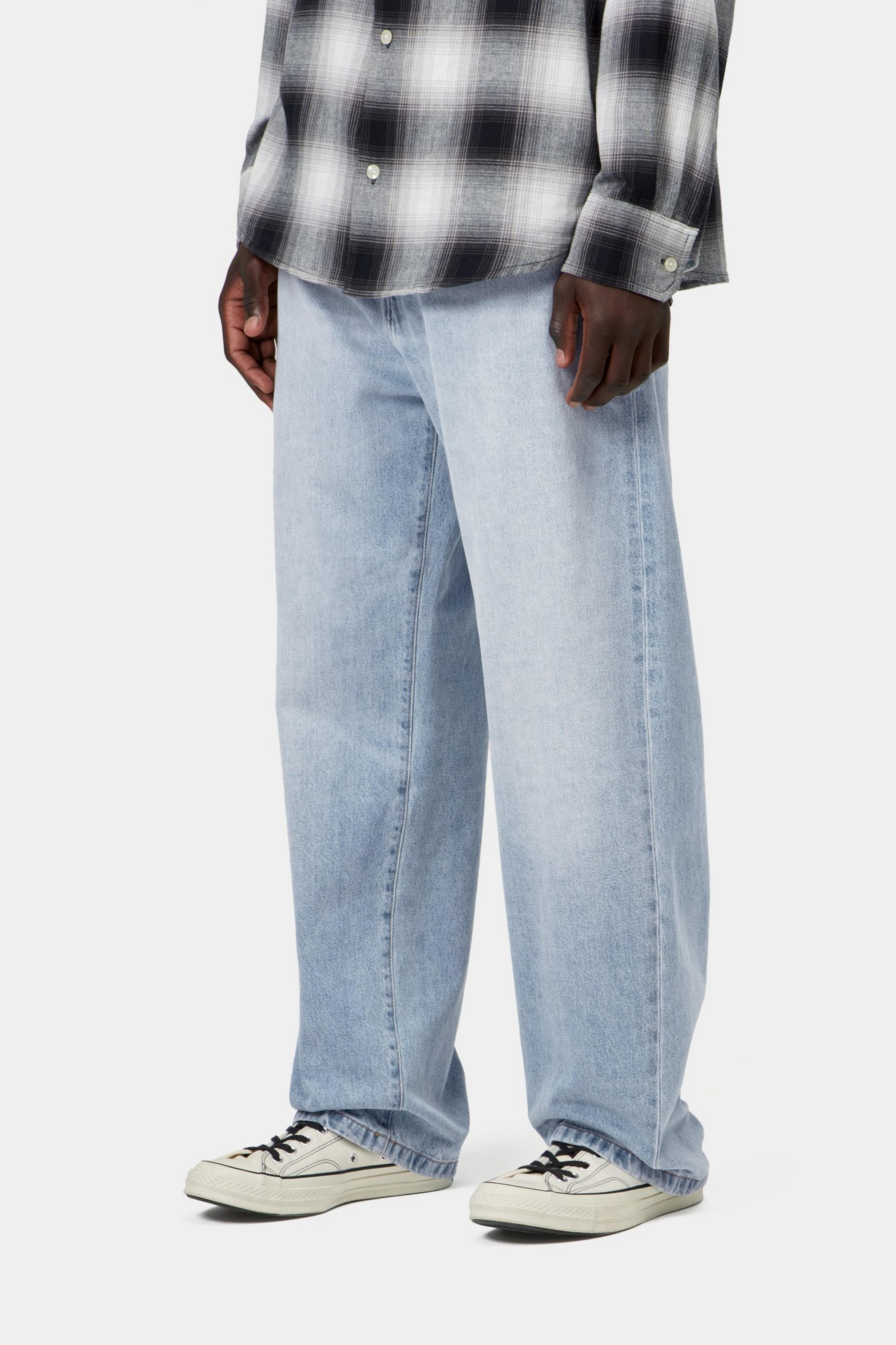 Landon Pant - Blue, Heavy worn bleached