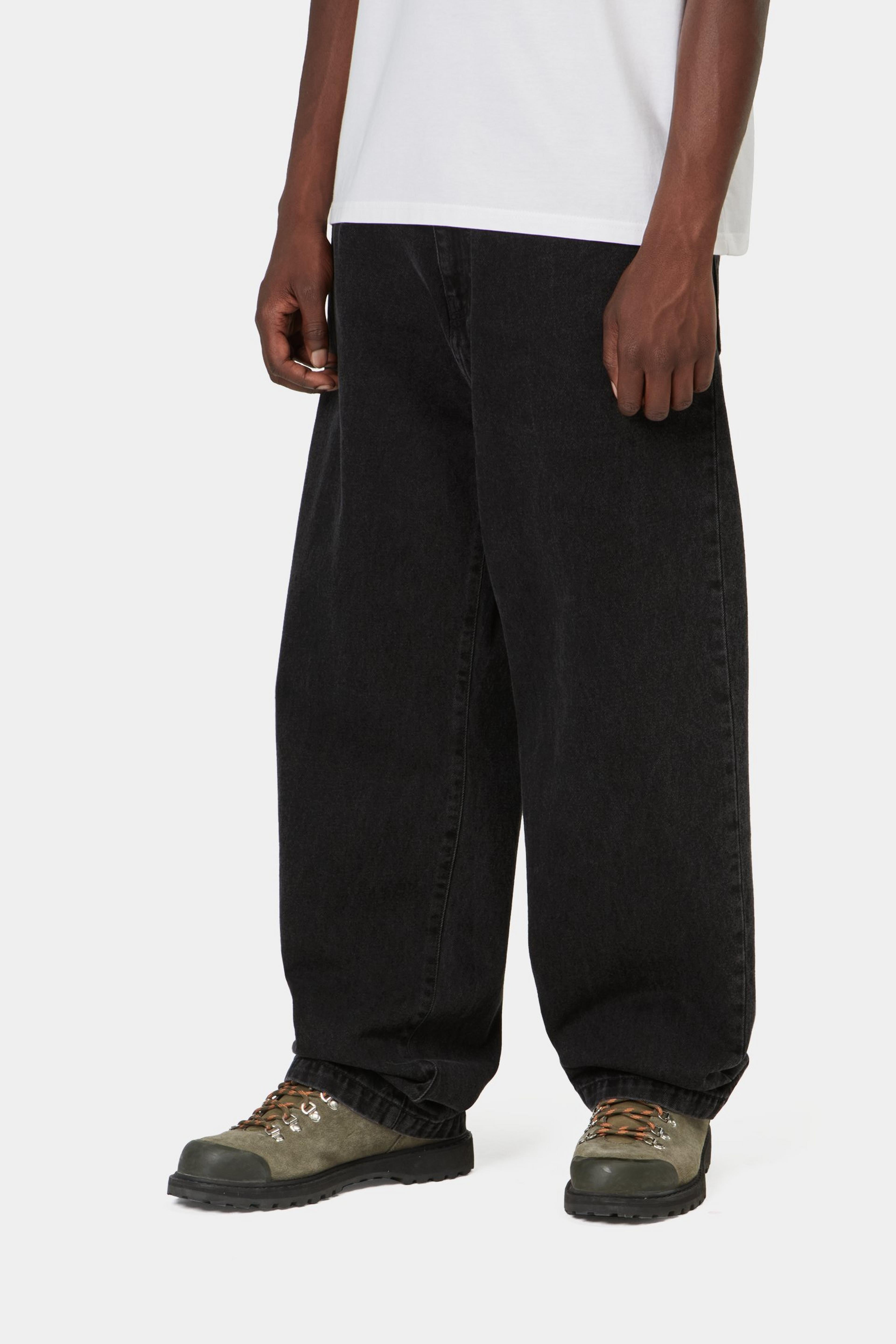 Landon Pant - Black, stone washed