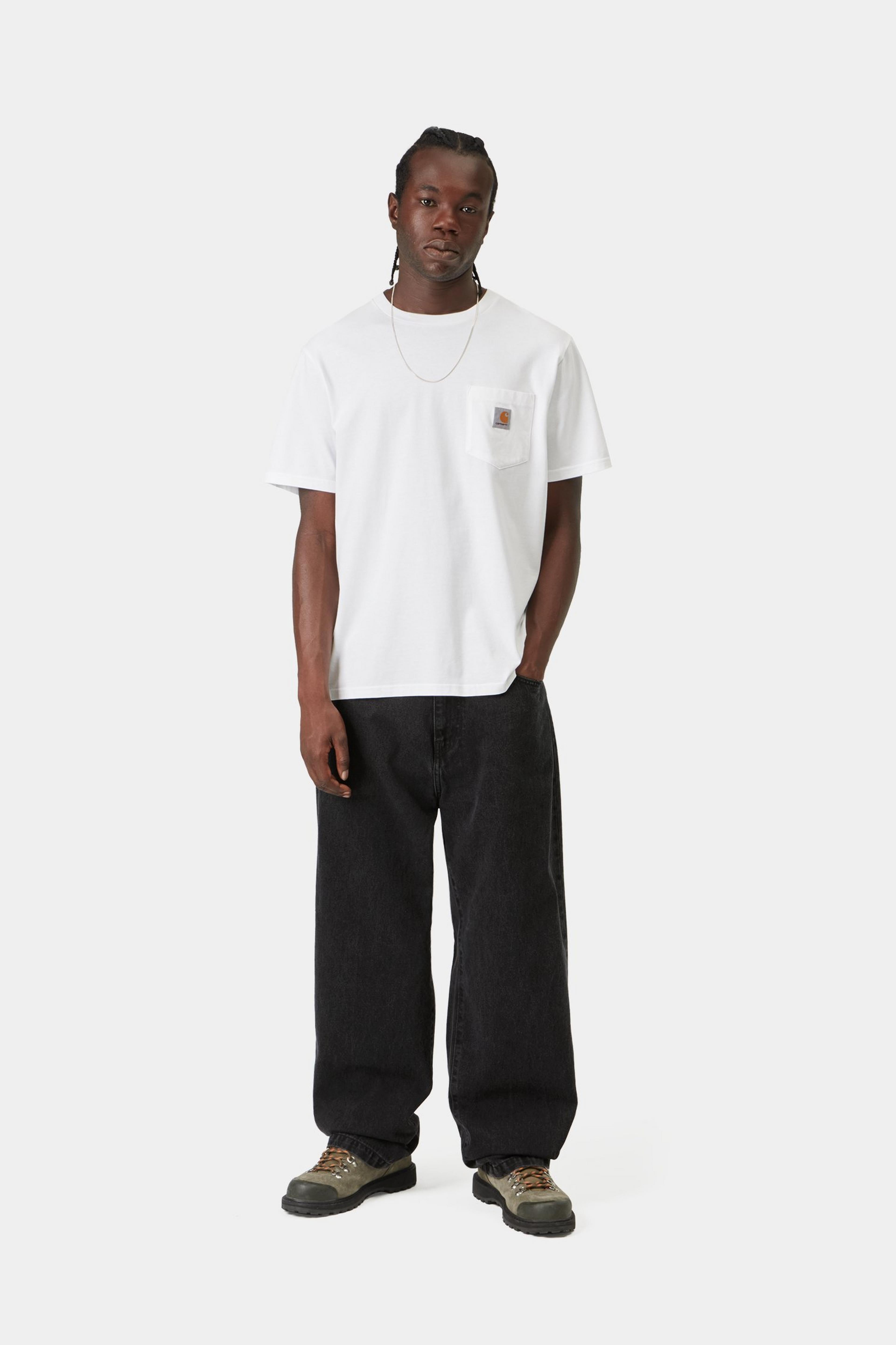 Landon Pant - Black, stone washed