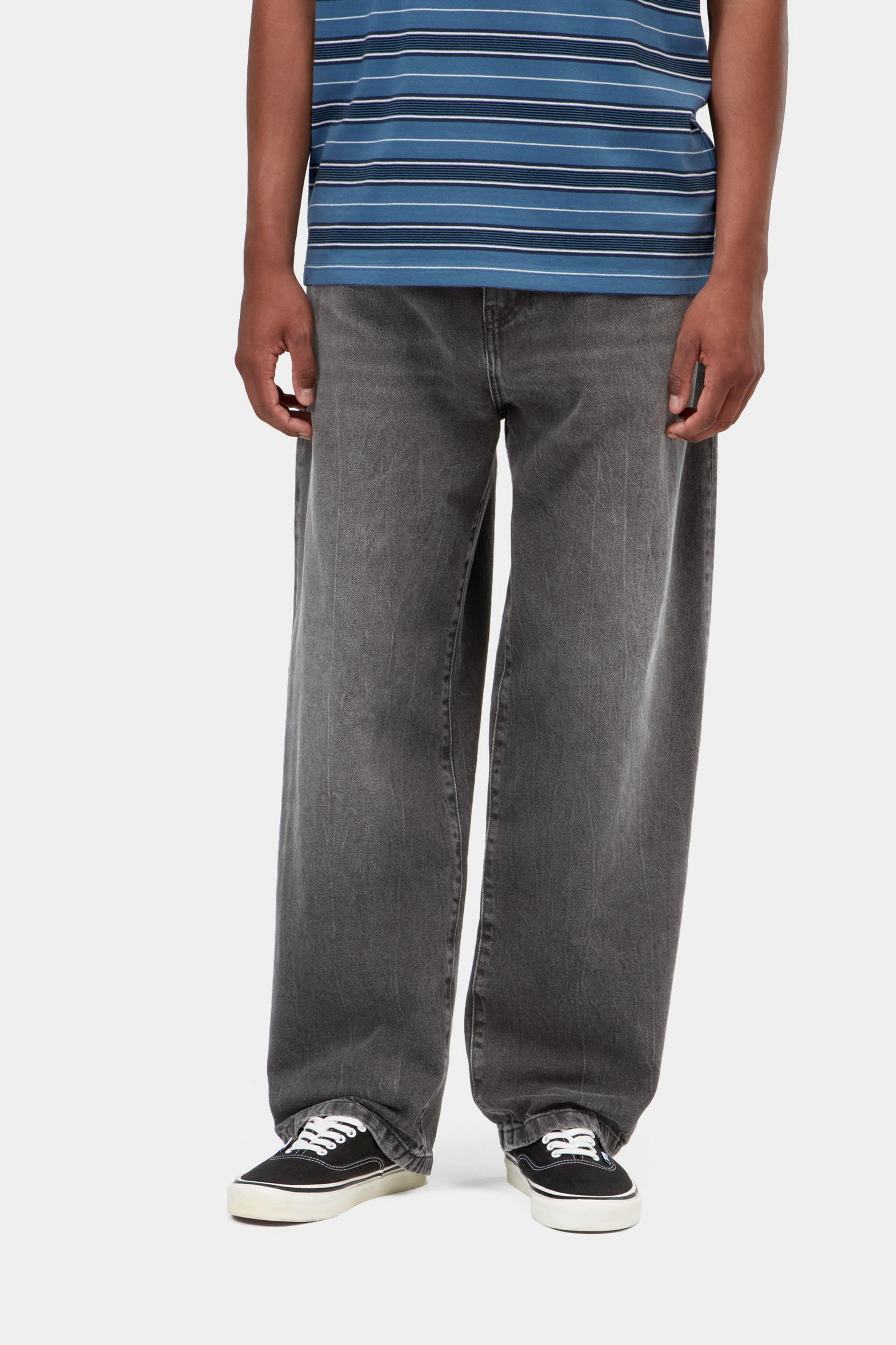 Landon Pant - Black marble used wash 2