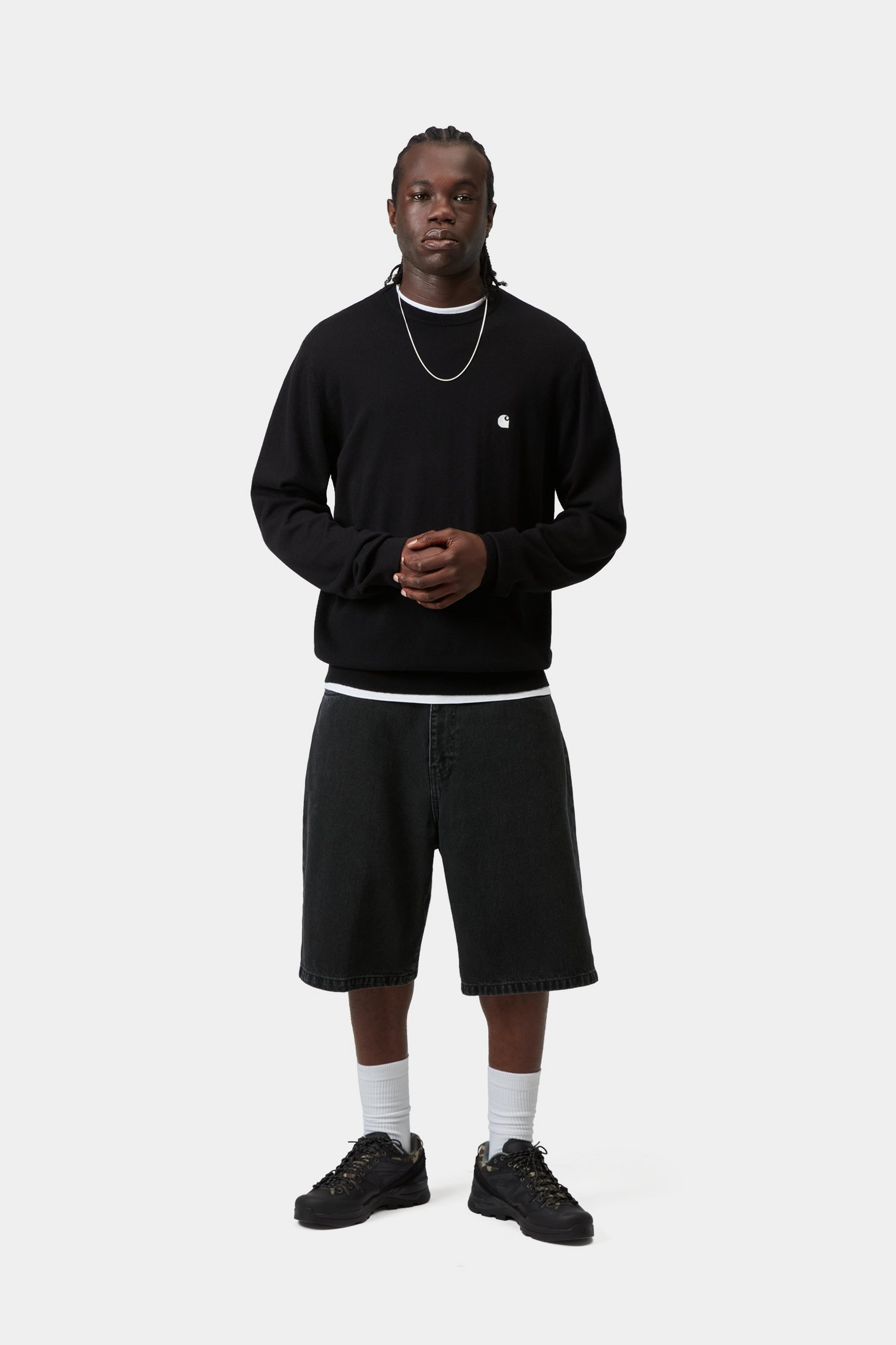 Landon Short - Black, Stone washed