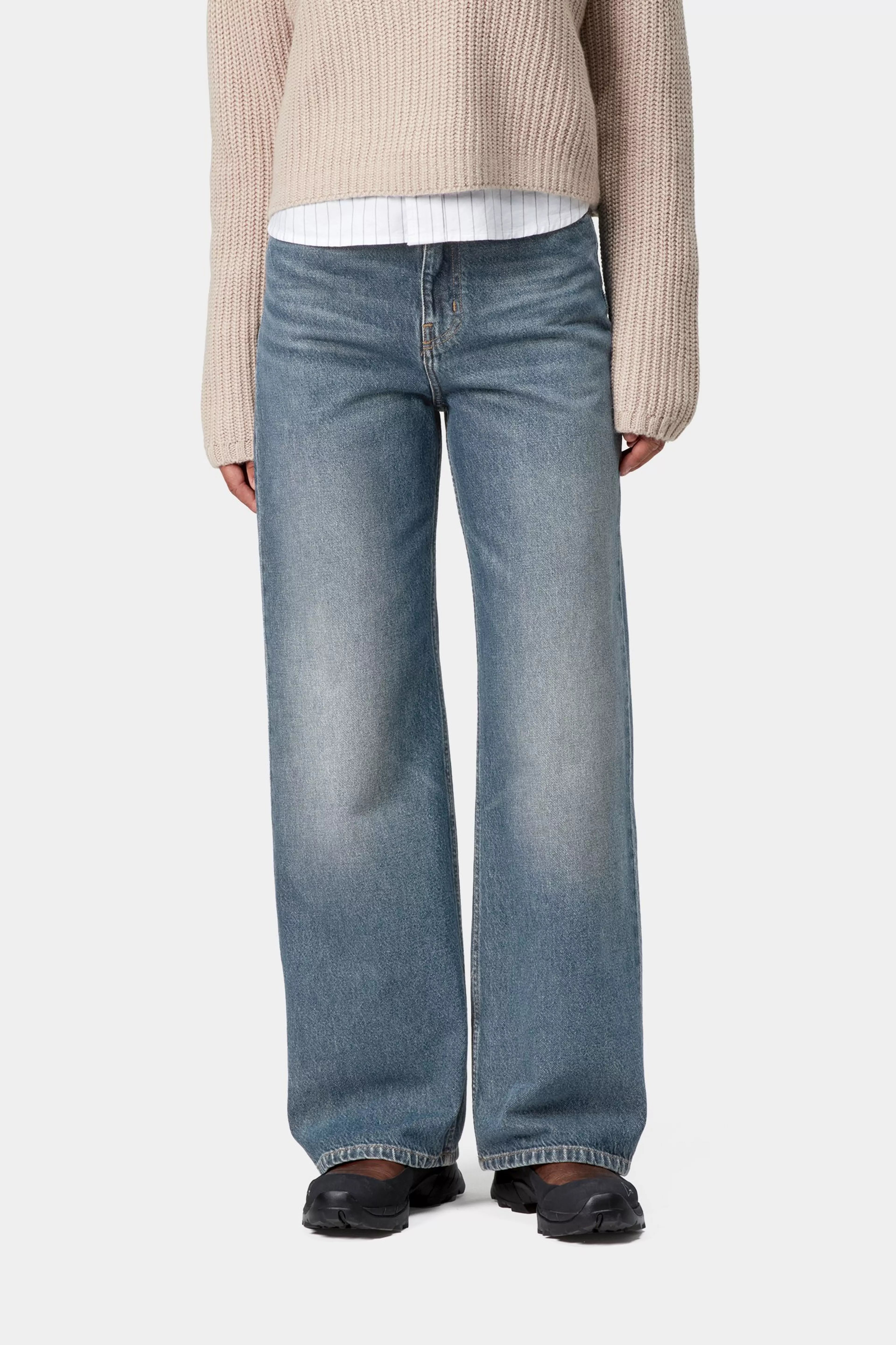 W' JANE PANT  - Blue (dark used wash)
