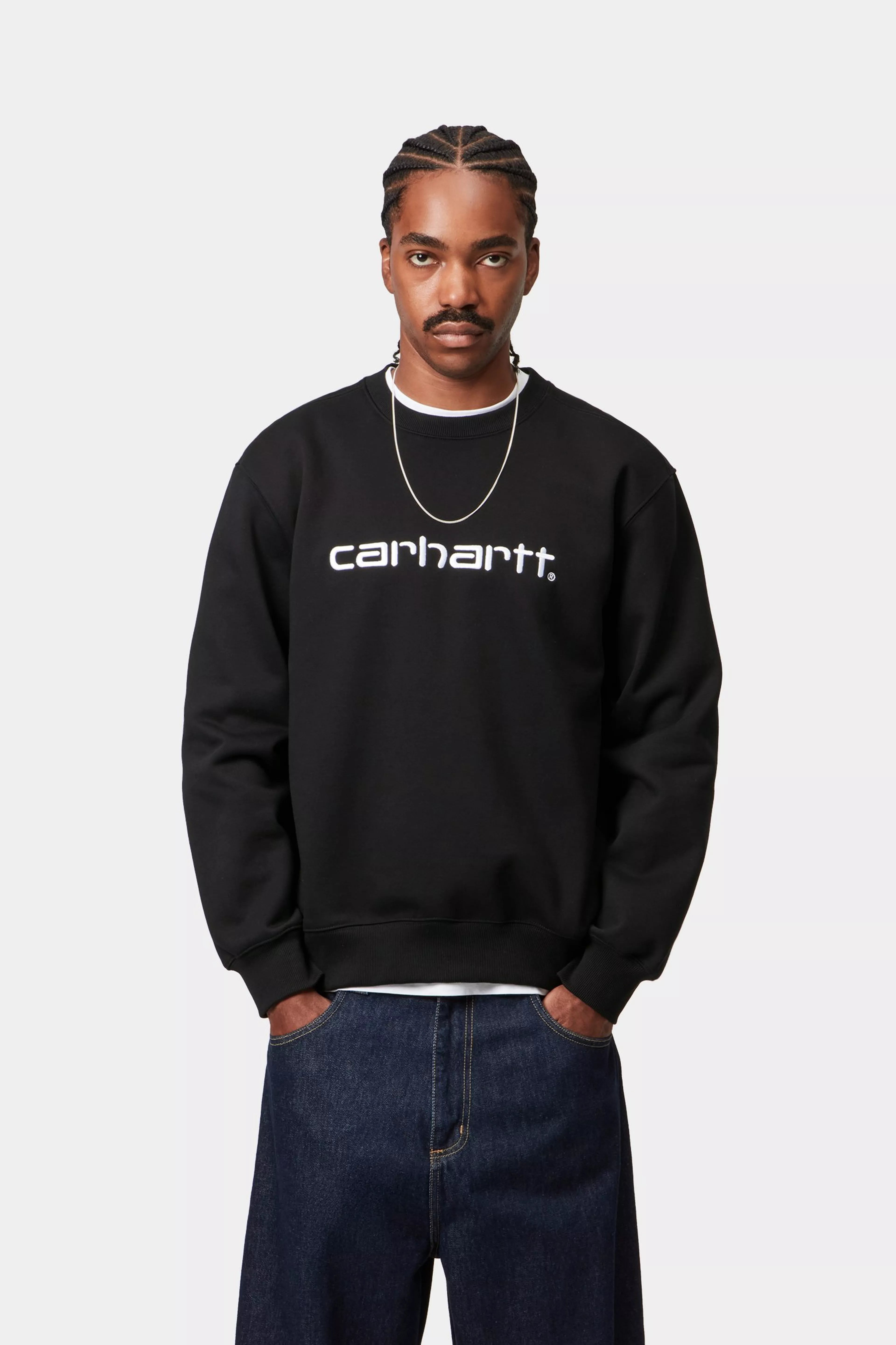 Carhartt Sweat - Black / White 2