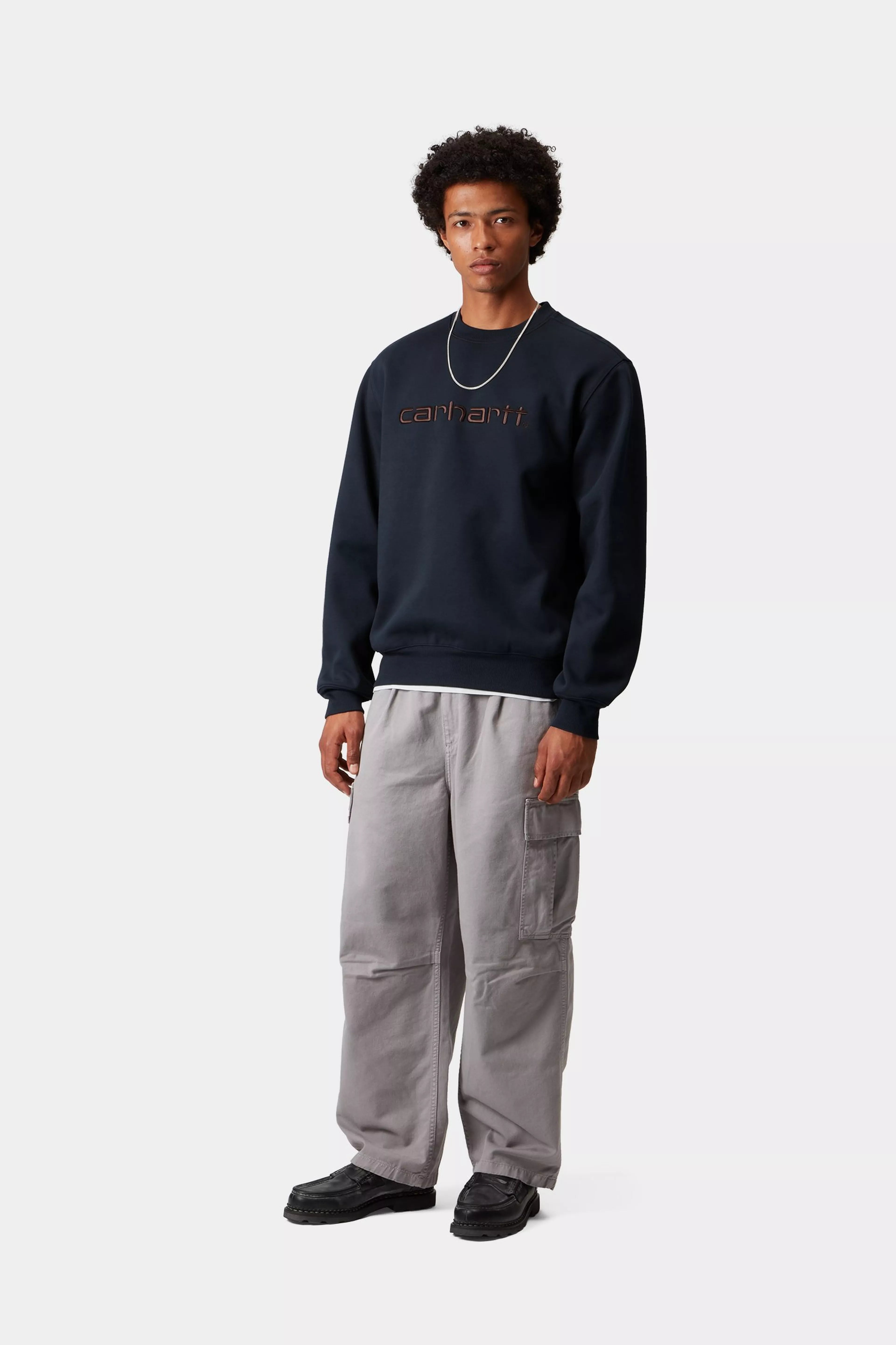 CARHARTT SWEAT - Deep Night / Palisander 4