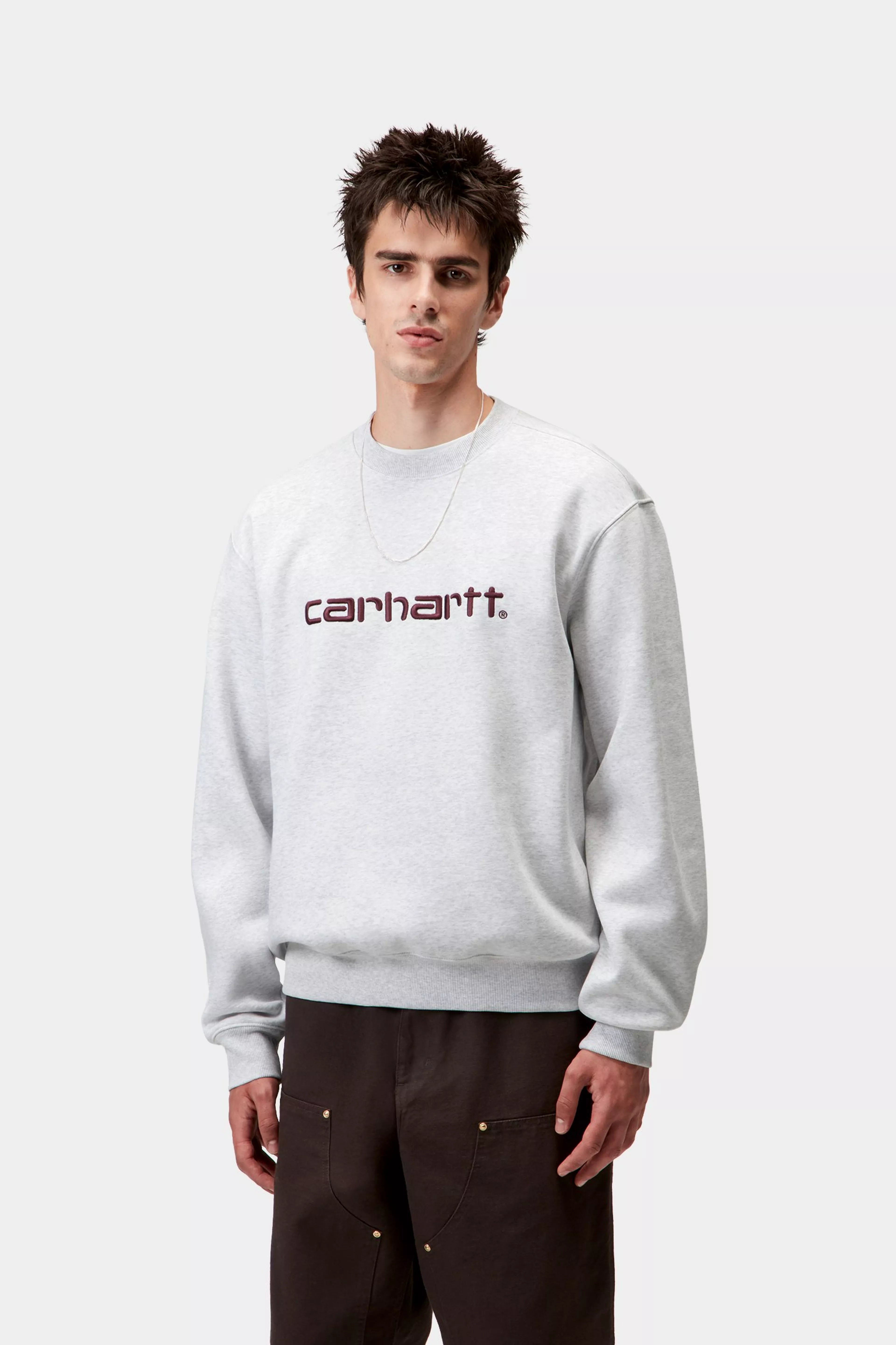 CARHARTT SWEAT  - Ash Heather / Rondo