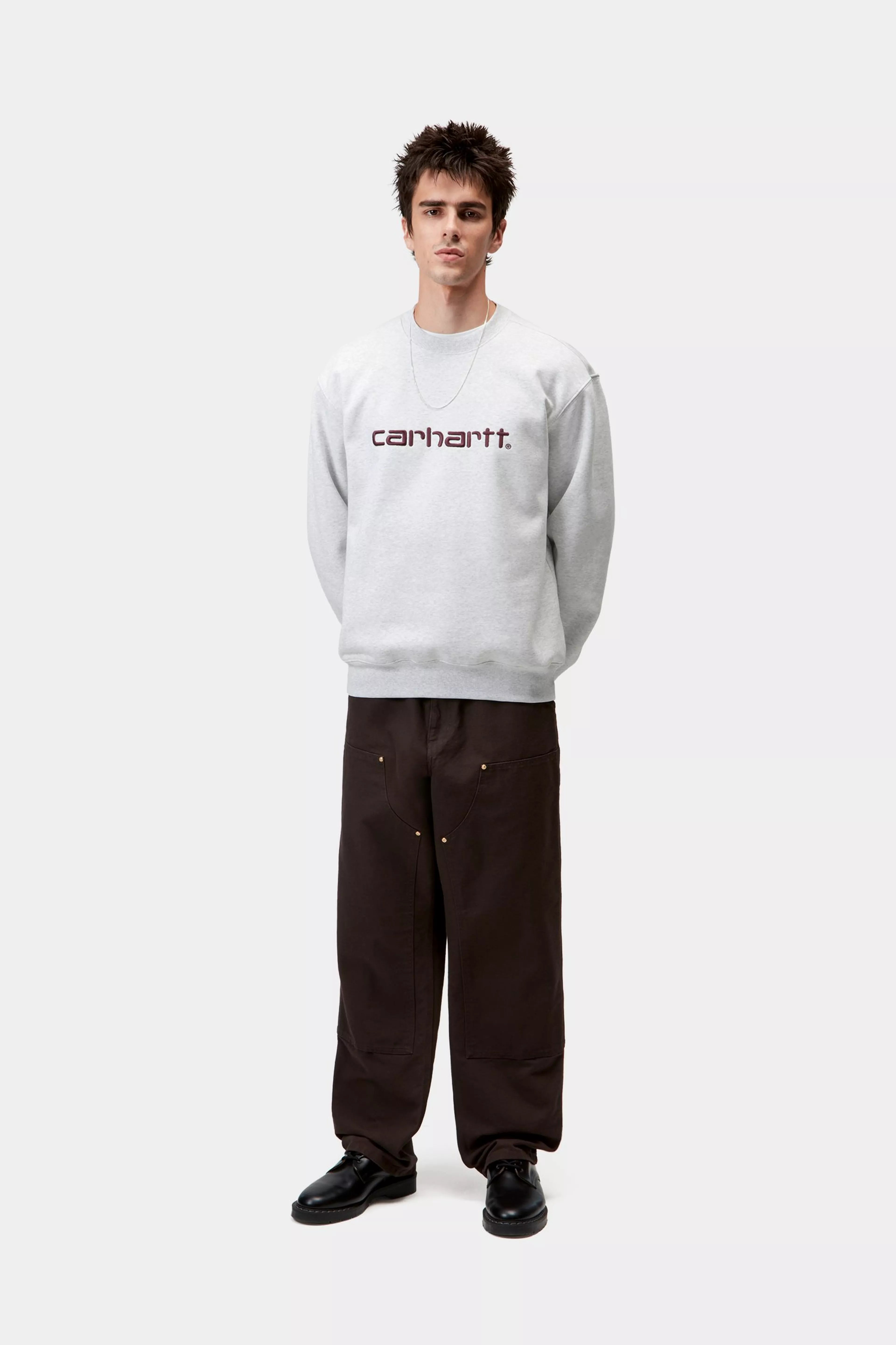 CARHARTT SWEAT  - Ash Heather / Rondo
