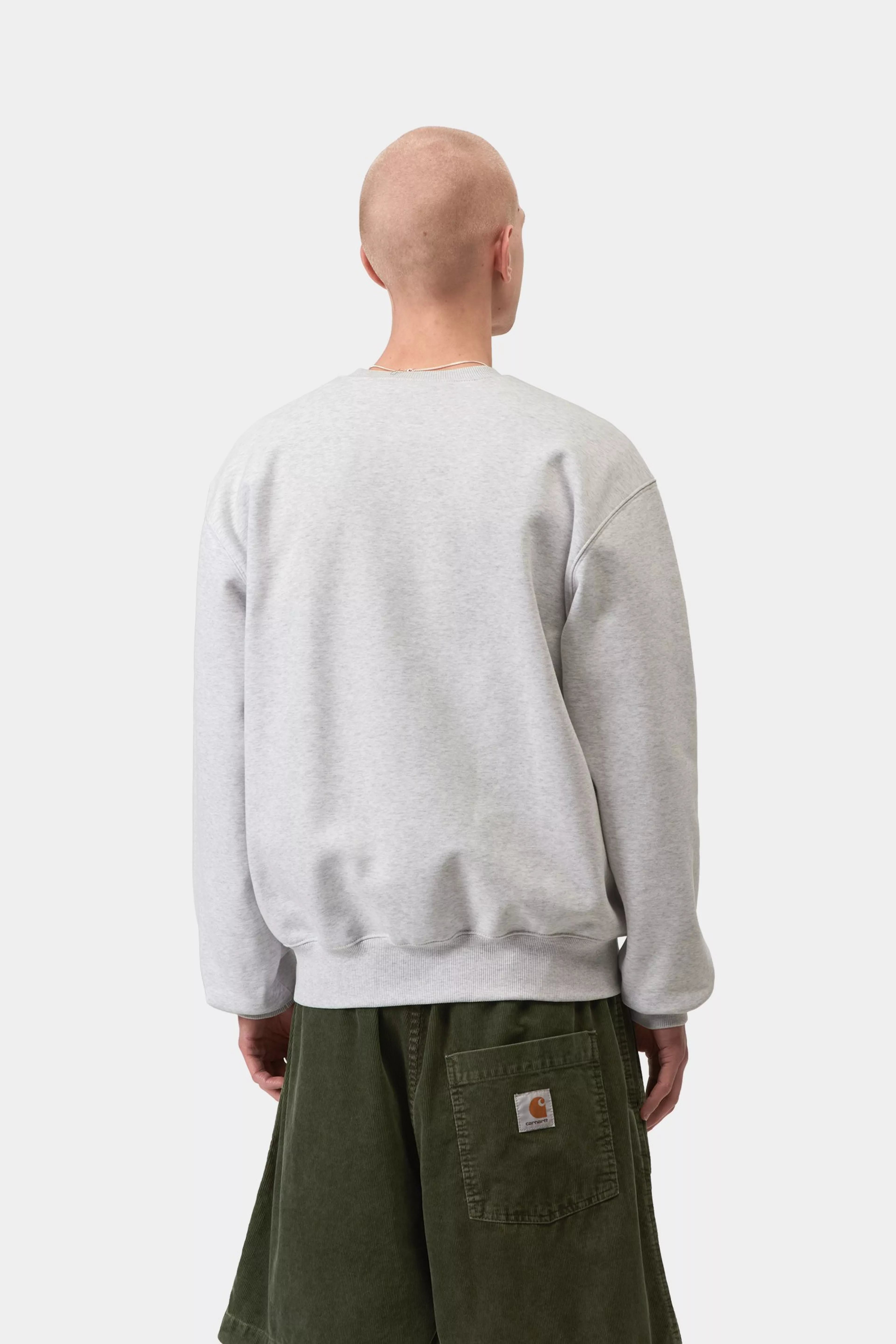 Carhartt Sweat - Ash Heather / Cozy Purple 3