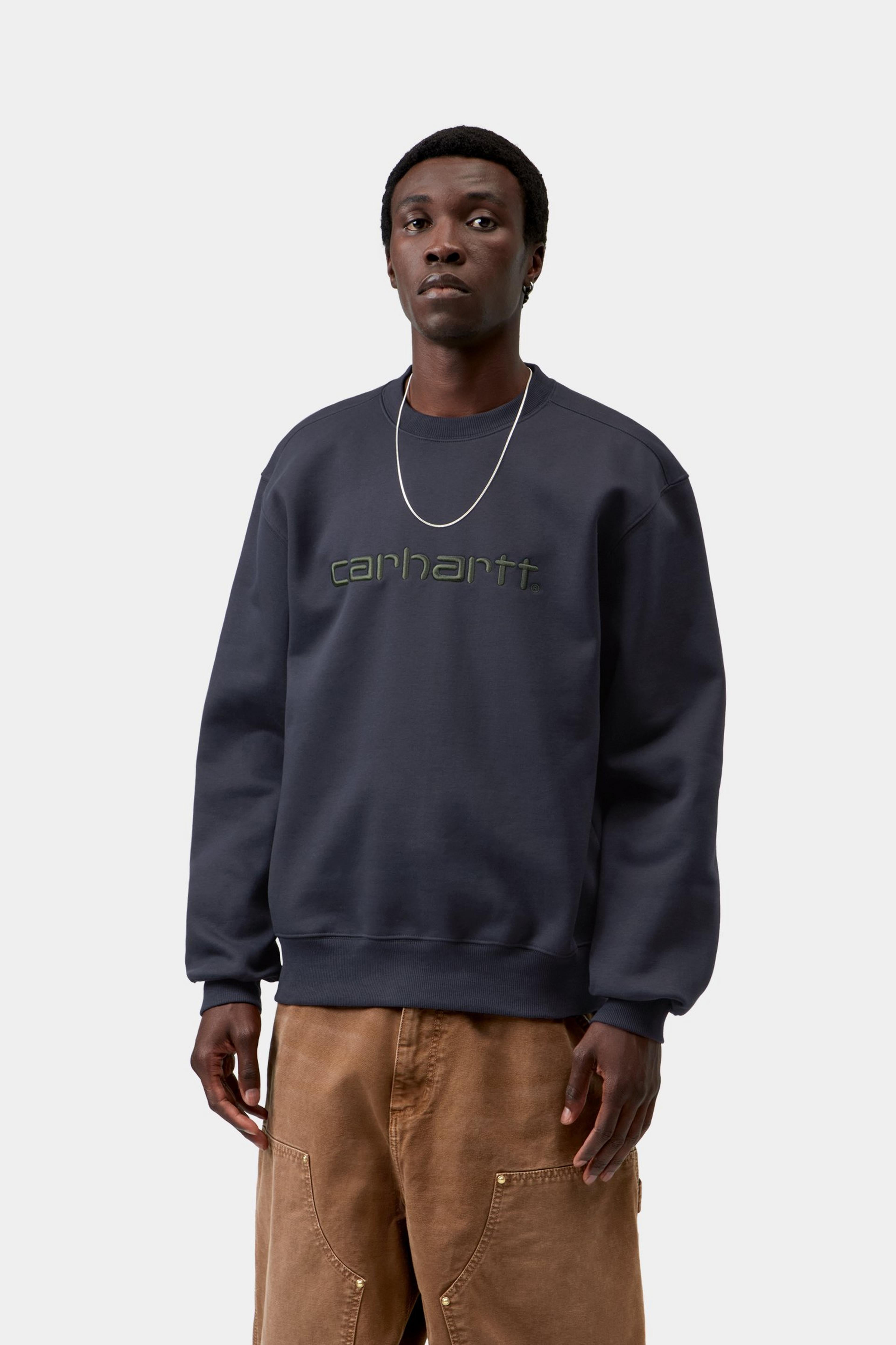 Carhartt Sweat - Dark Navy / Dark Scarab 2