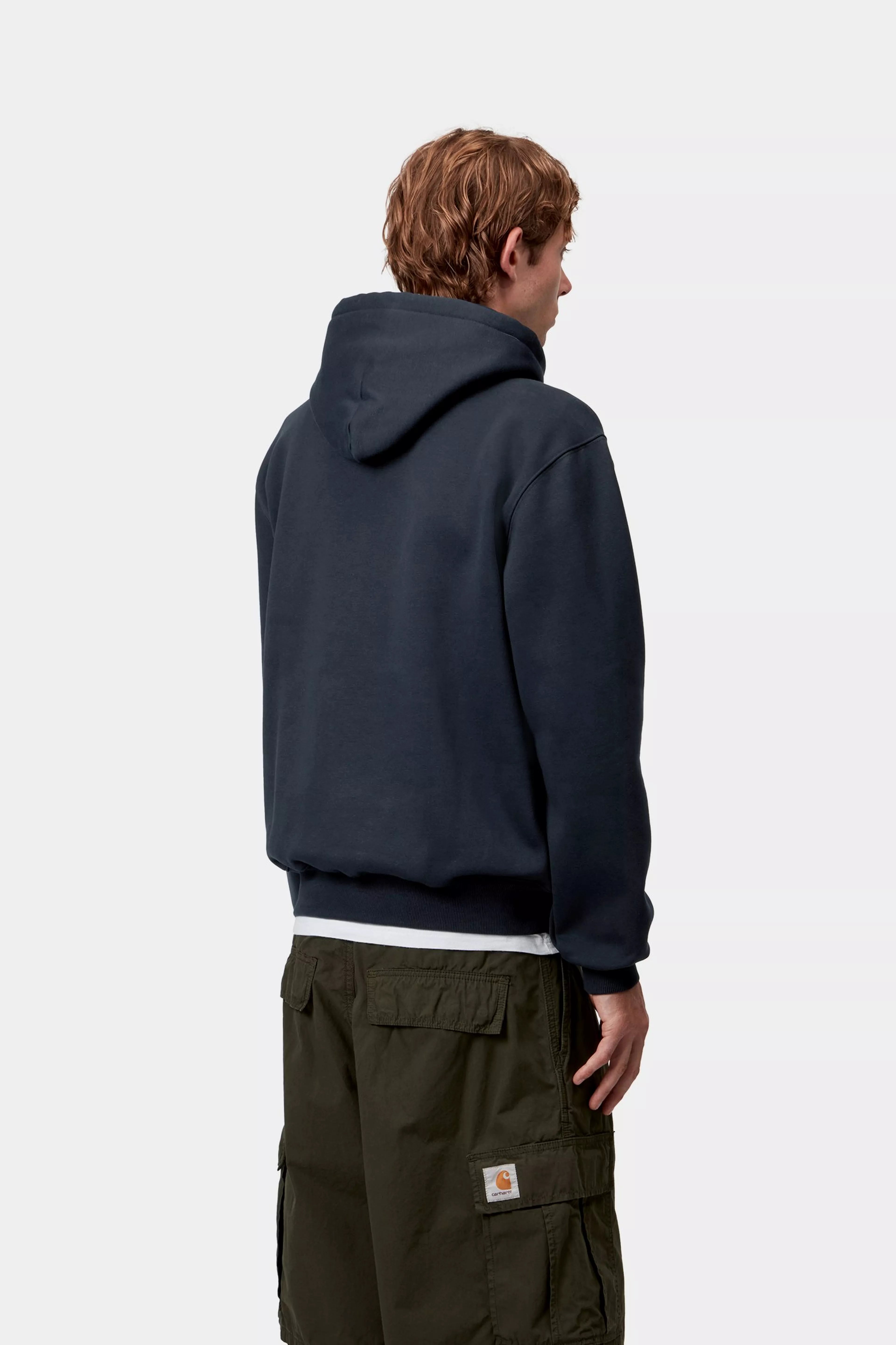 HOODED CARHARTT SWEAT - Deep Night / Palisander