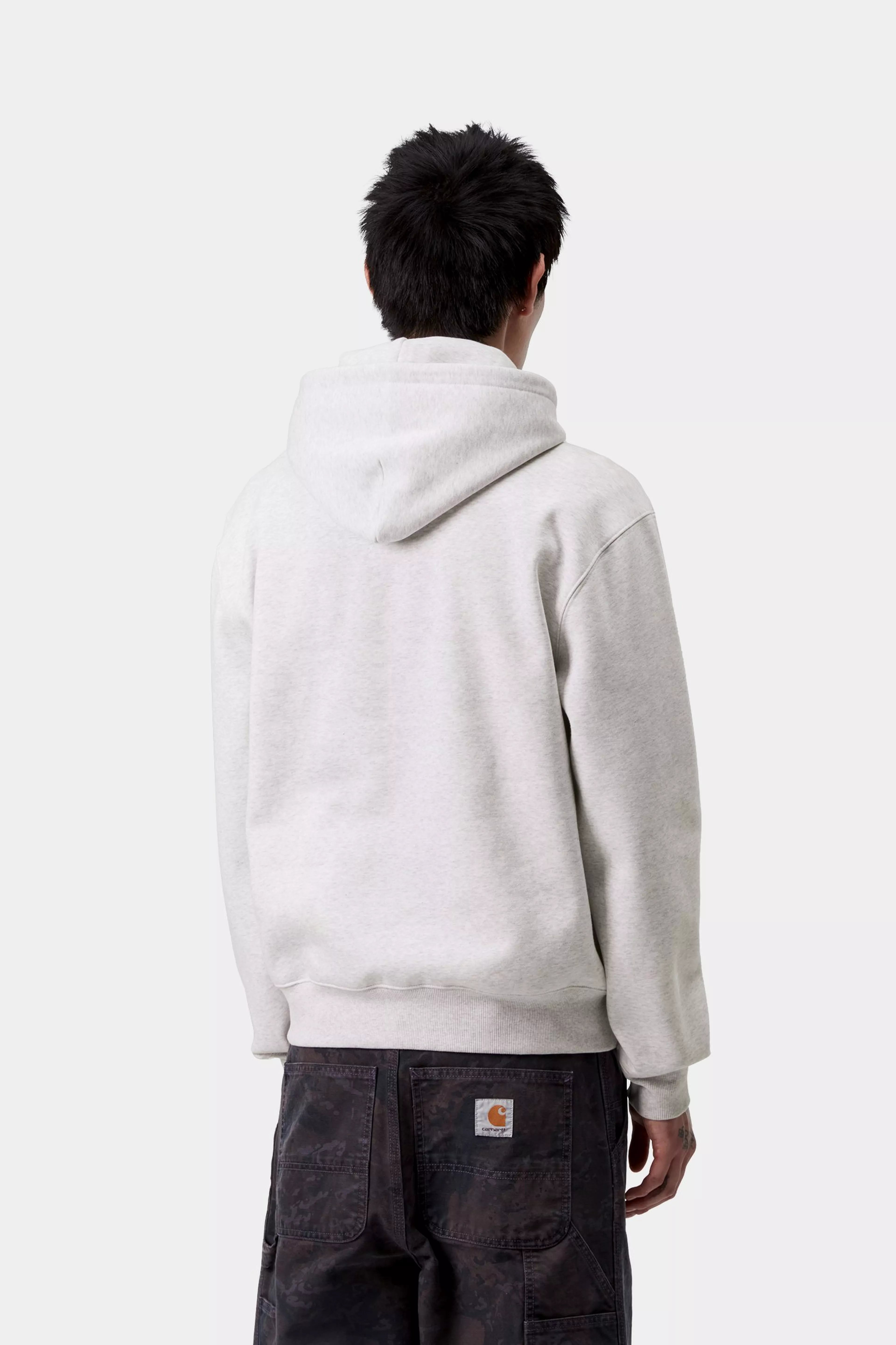 HOODED CARHARTT SWEAT - Ash Heather / Rondo 3