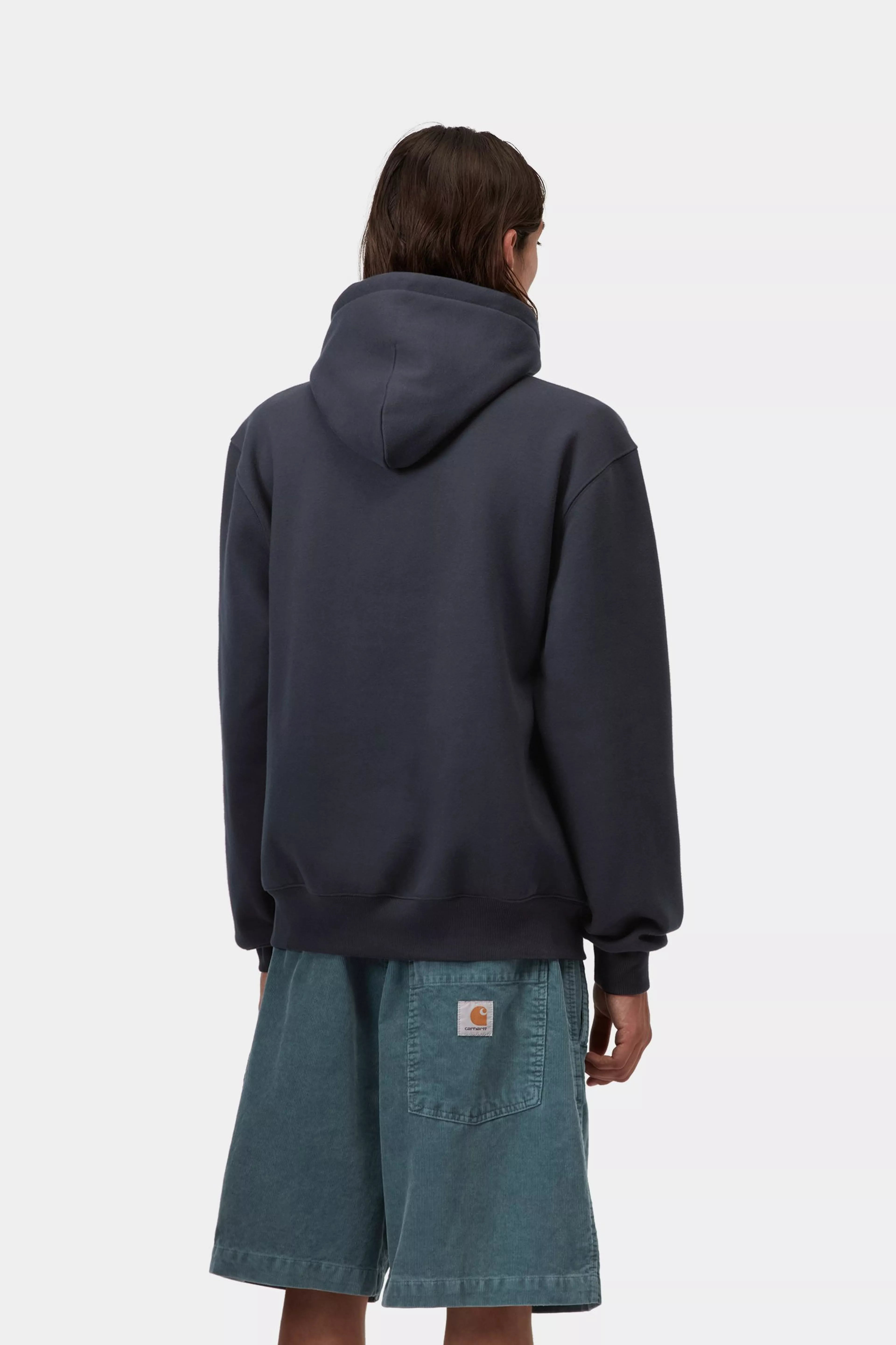 Hooded Carhartt Sweat - Deep Night / Gentle Green 3
