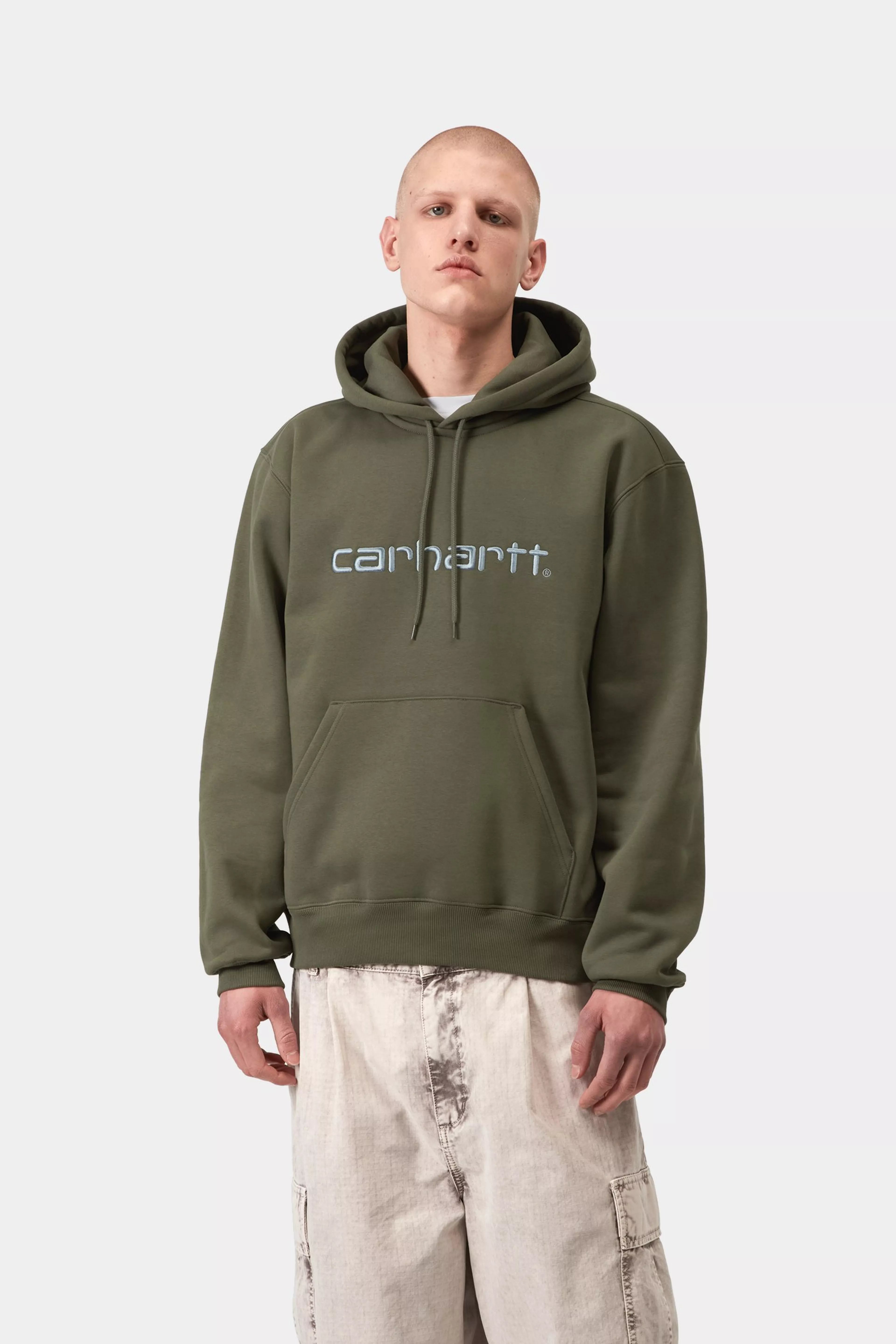 Hooded Carhartt Sweat - Leaf / Tourmaline 2