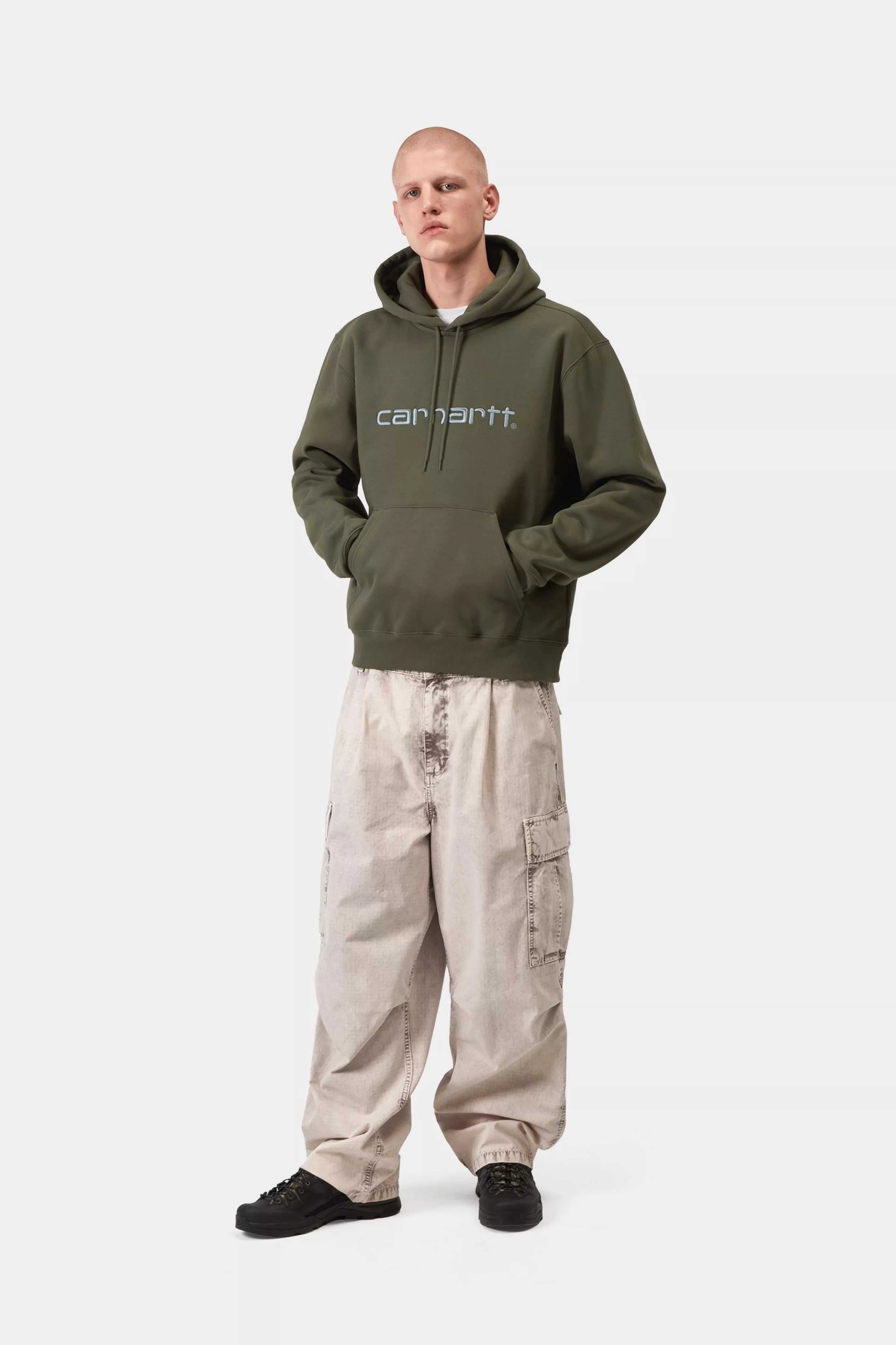 Hooded Carhartt Sweat - Leaf / Tourmaline 4