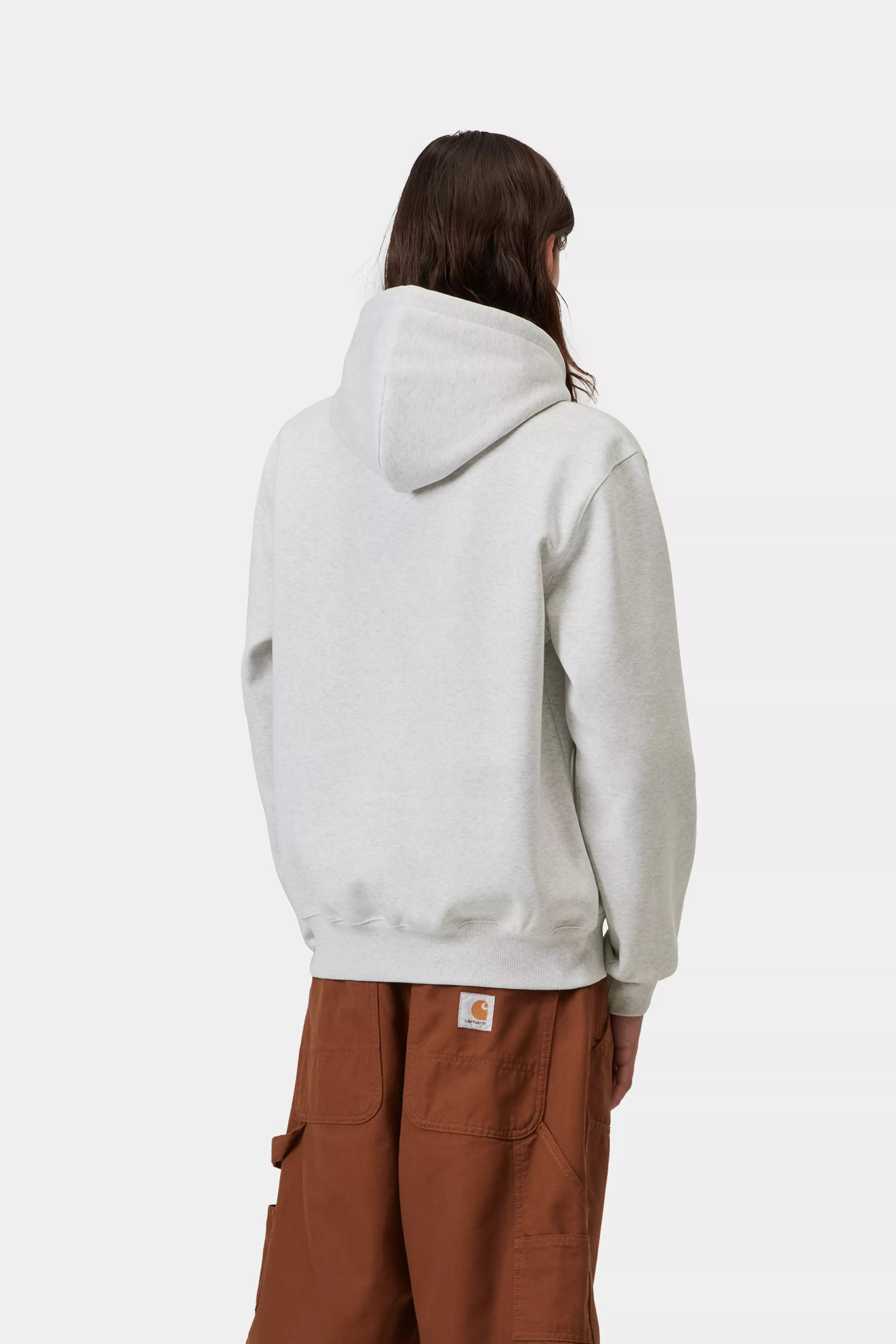 Hooded Carhartt Sweat - Ash Heather / Cozy Purple 3