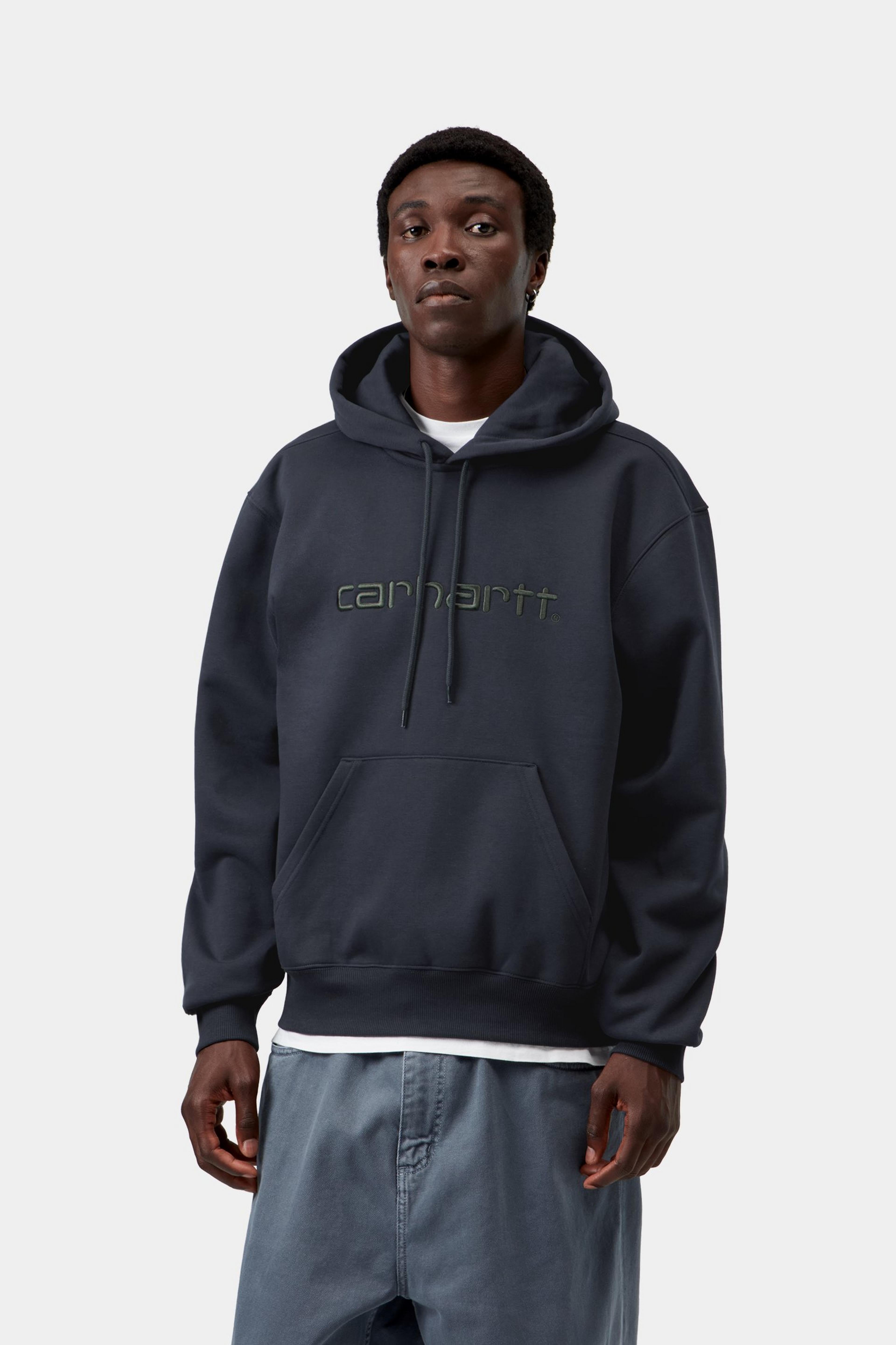 Hooded Carhartt Sweat - Dark Navy / Dark Scarab 2
