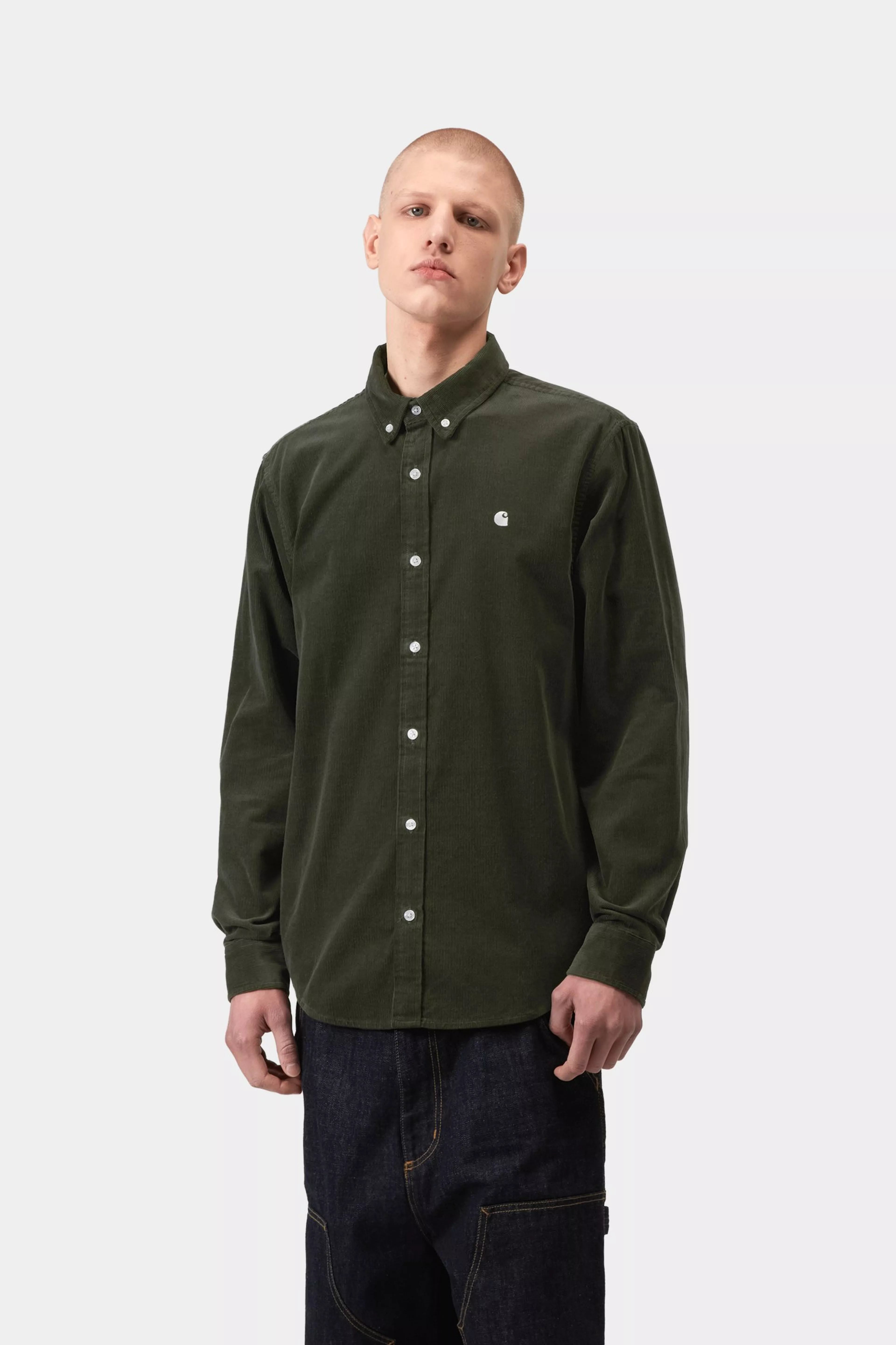 L/S Madison Fine Cord Shirt - Opuntia / Wax 2