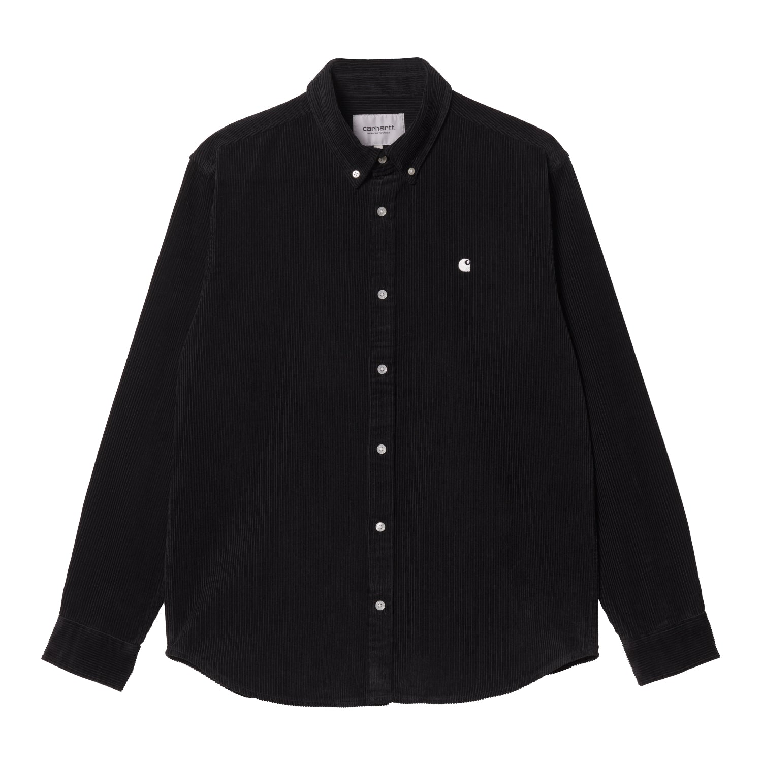 L/S Madison Fine Cord Shirt - Black / Wax