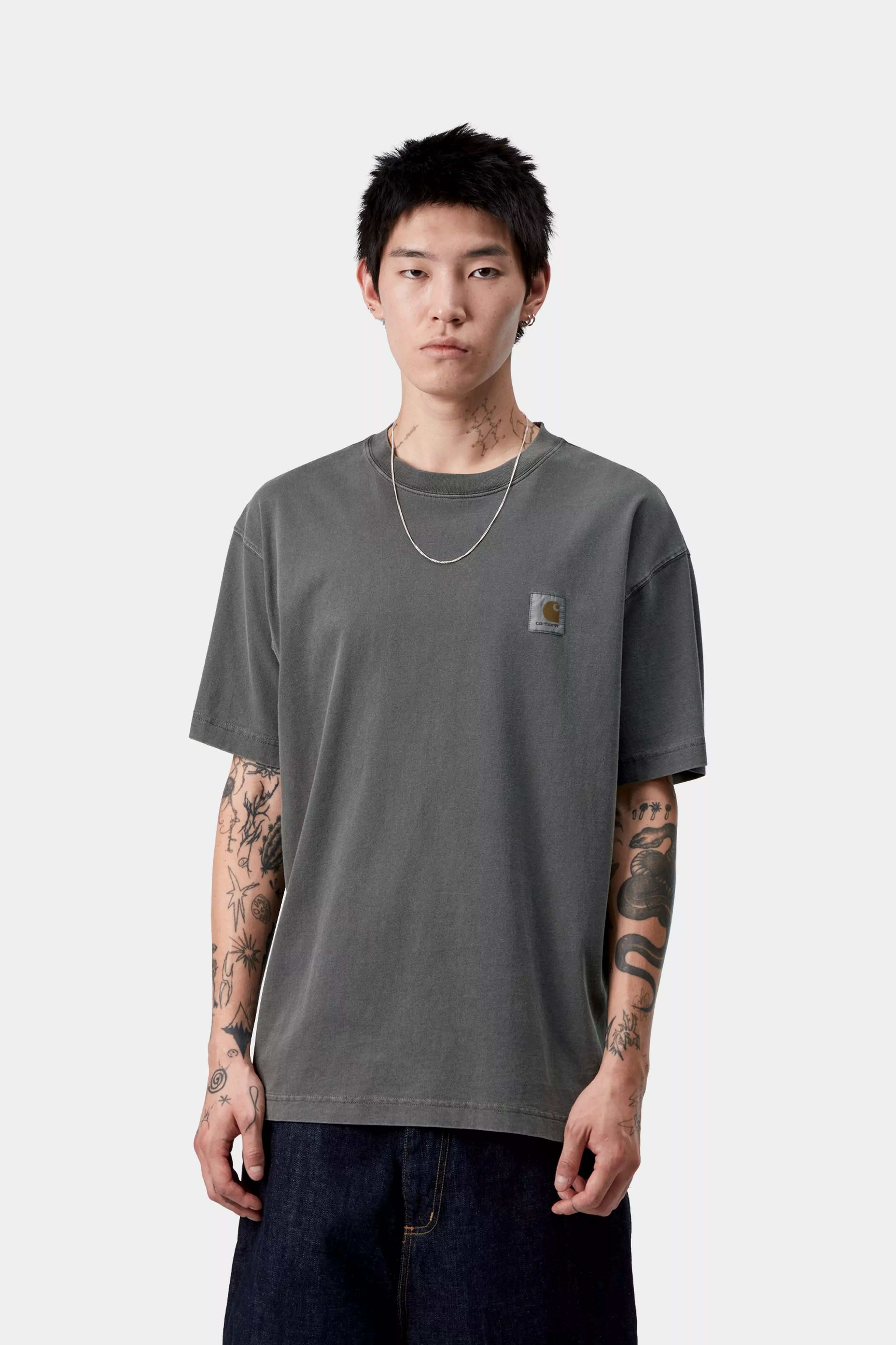 S/S VISTA T-SHIRT - Black (garment dyed) 2