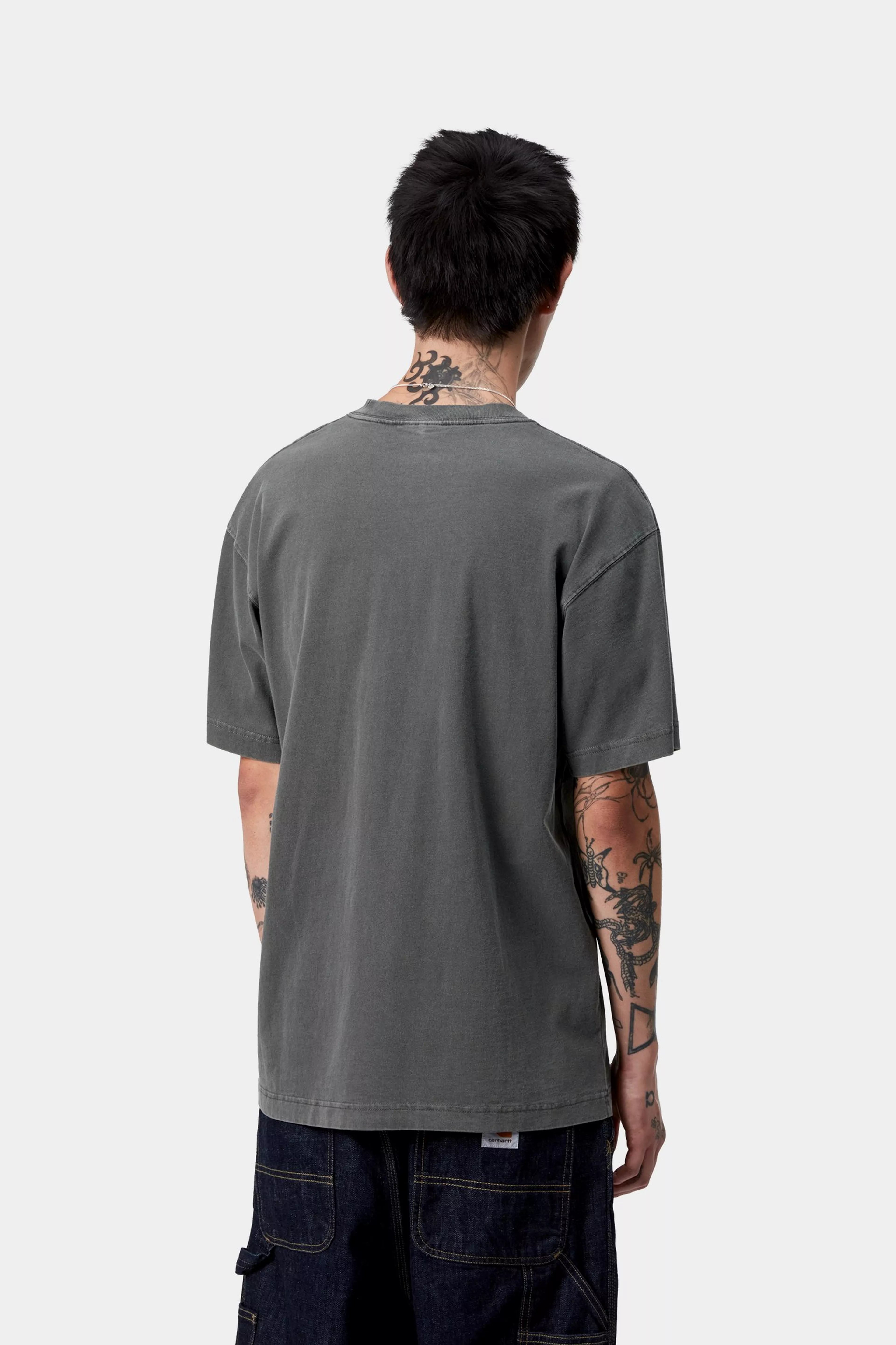 S/S VISTA T-SHIRT - Black (garment dyed) 3
